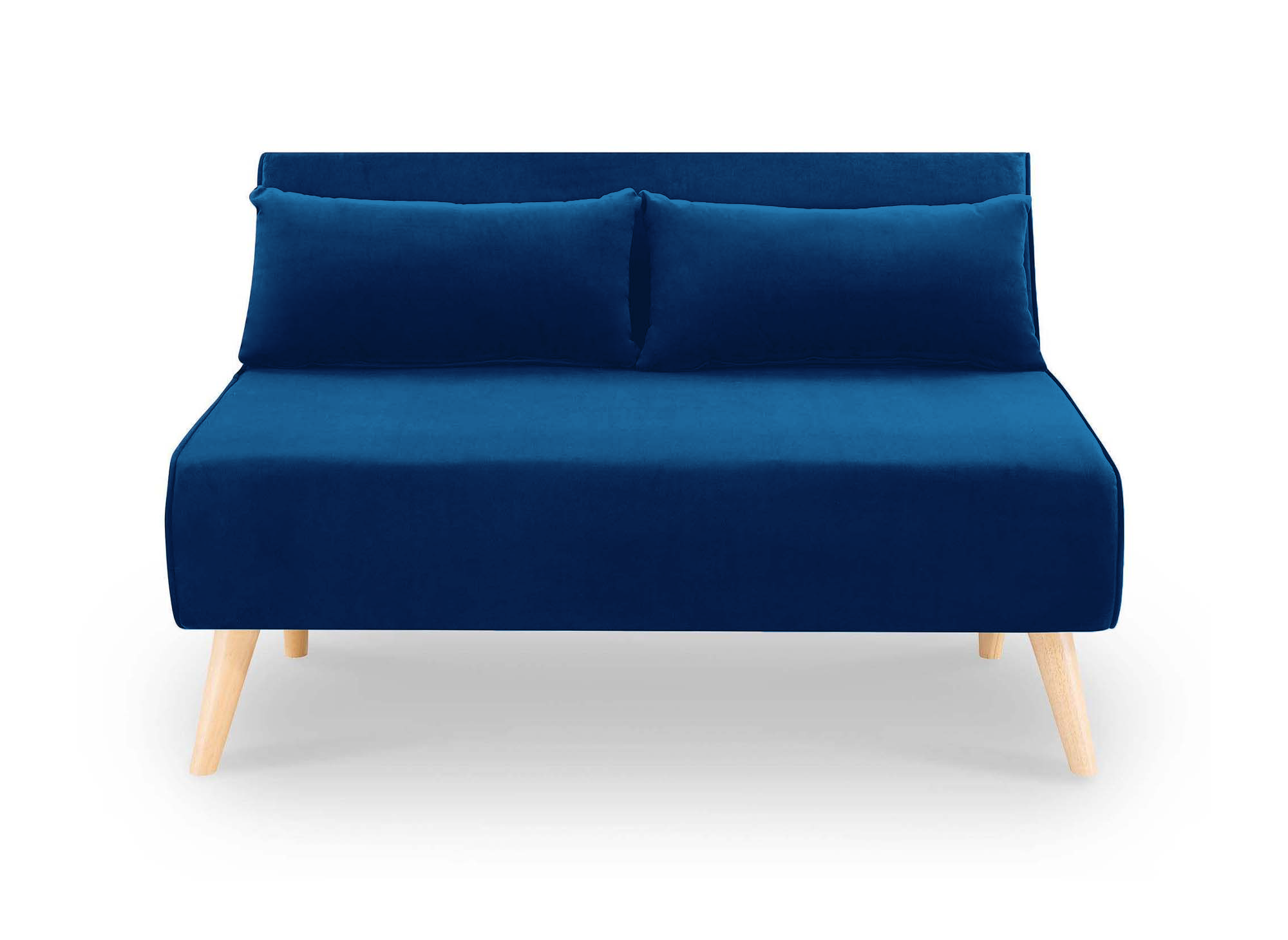 TONKA 2-Sitzer-Sitzbank aus blauem Samt