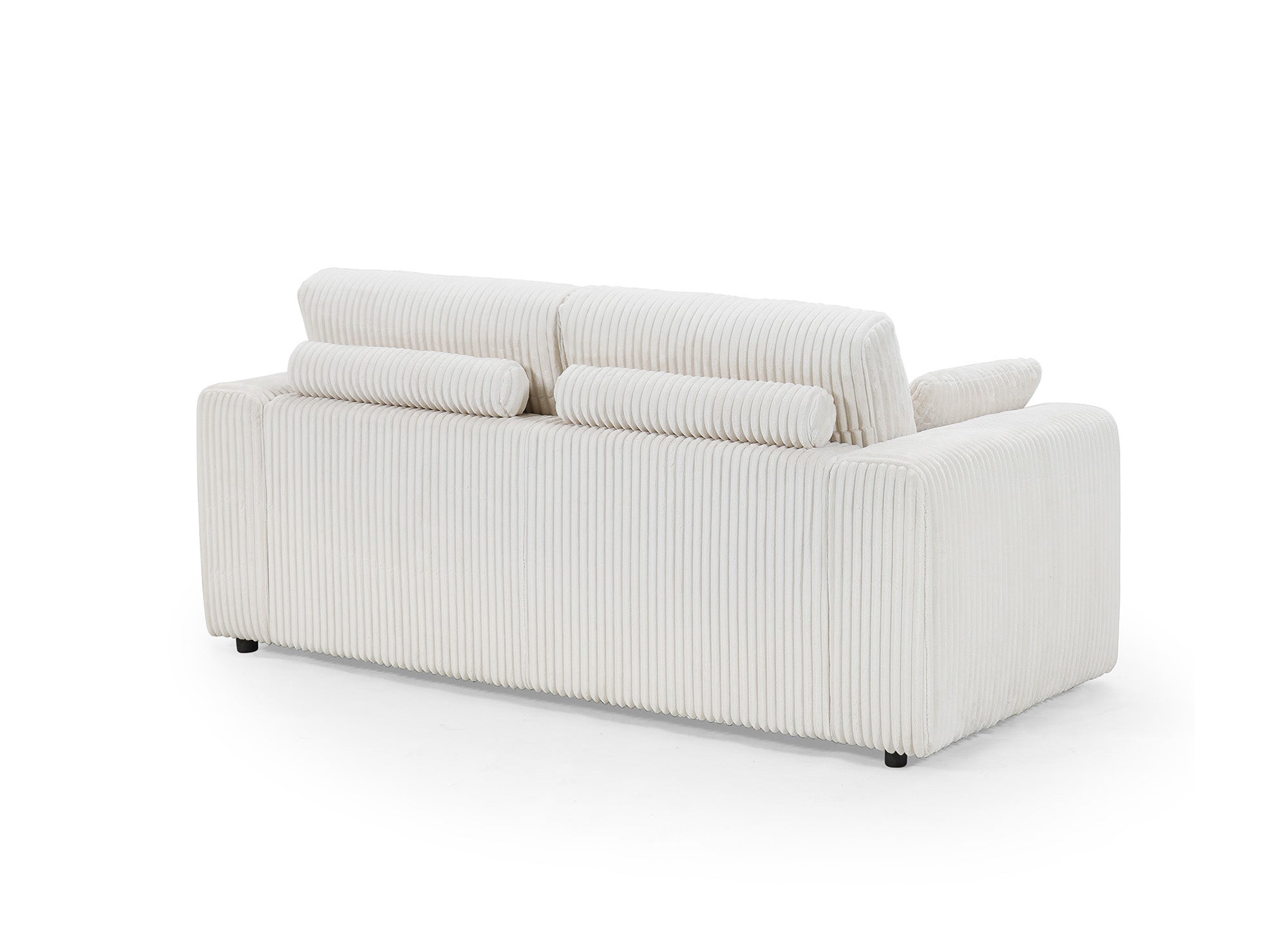 INAM 2-Sitzer-Sofa mit festem Sitz in dickem beigefarbenem Cord