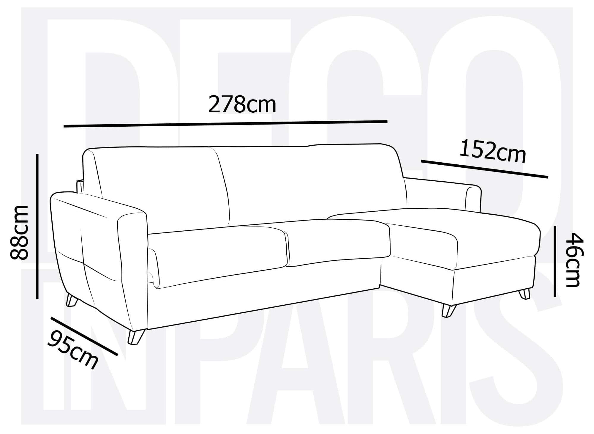 Skandinavisches, wendbares Ecksofa TOBIAS aus carbongrauem Stoff