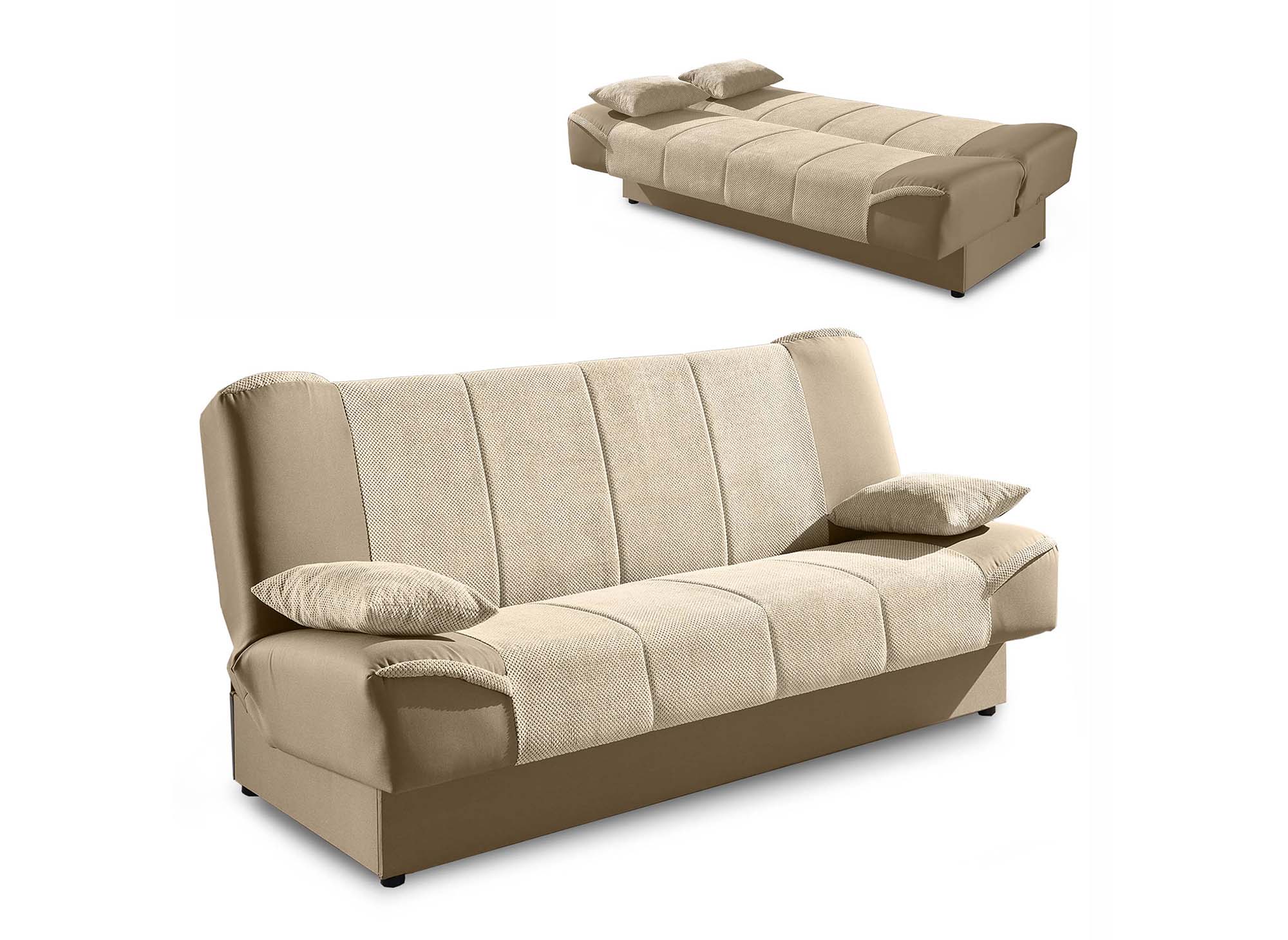 NATI beiges Schlafsofa