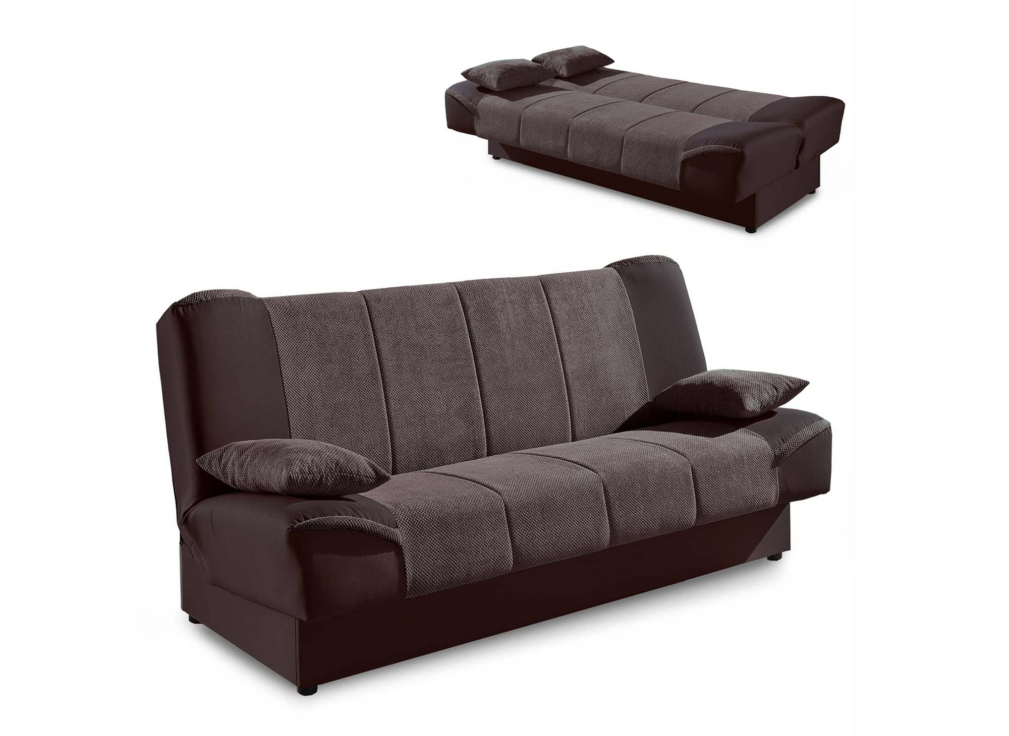 NATI braunes Schlafsofa