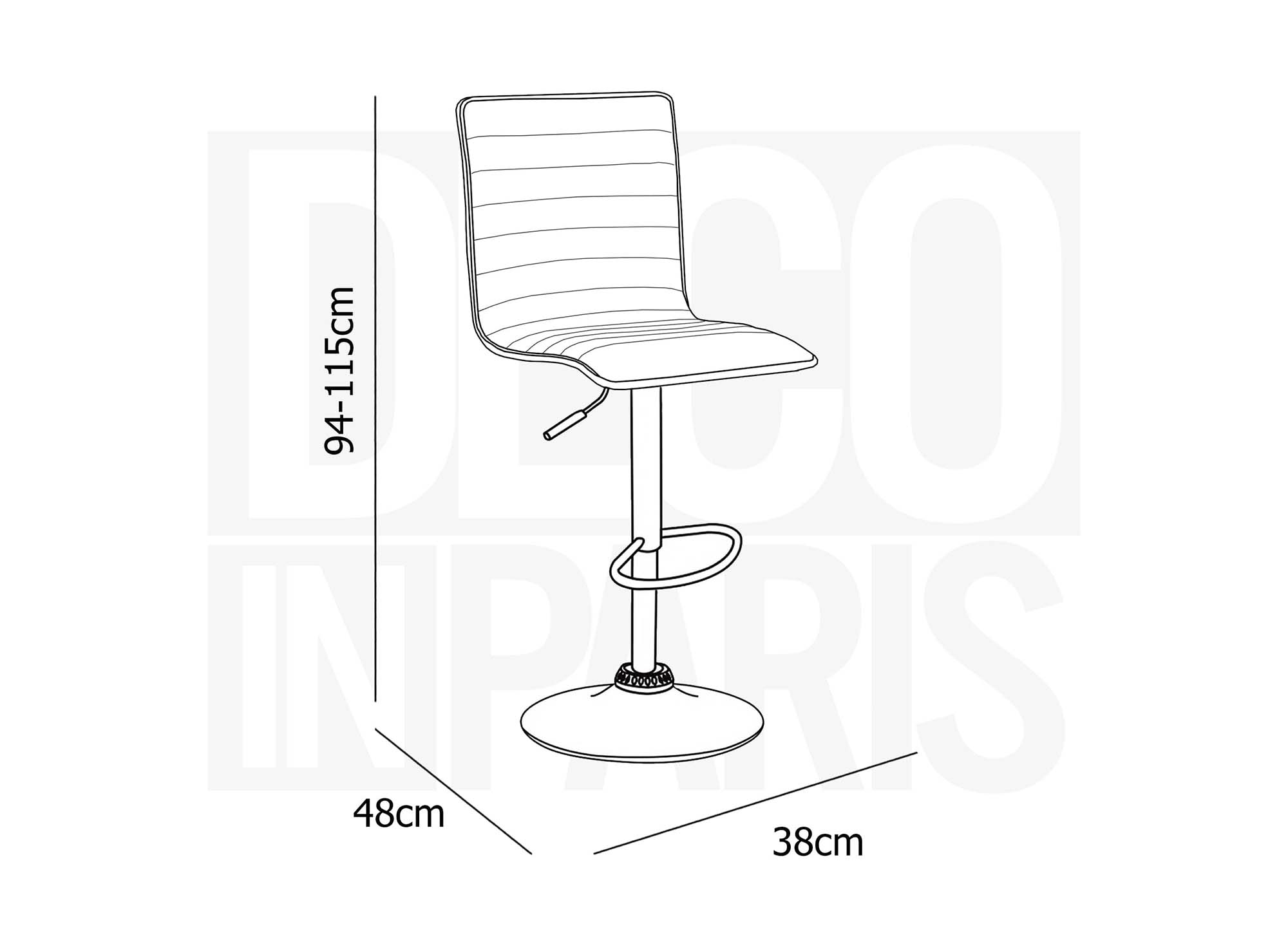 2er-Set rote LOCAS-Barhocker