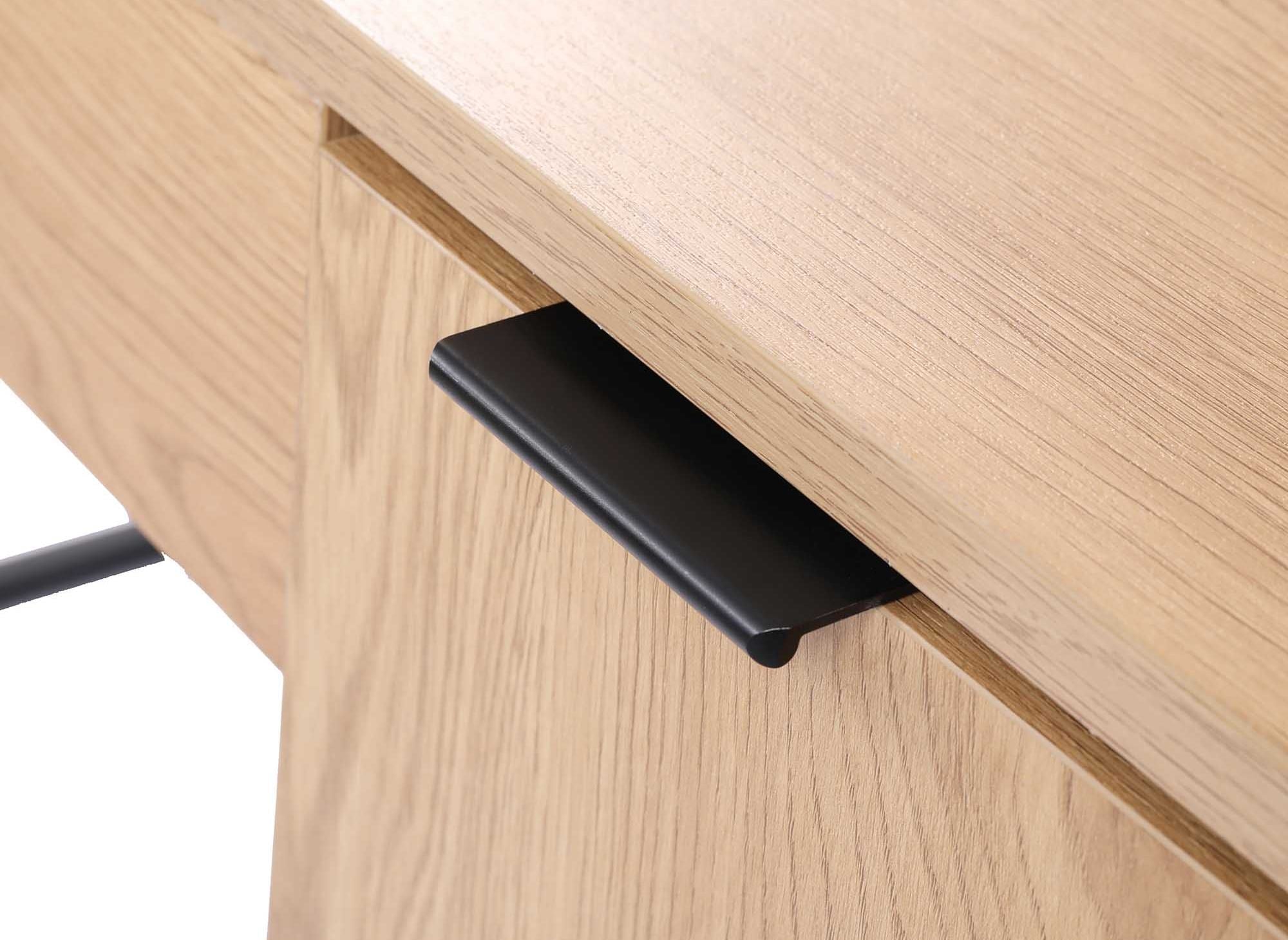 BLAISE Schreibtisch aus Holz und Metall mit Stauraum