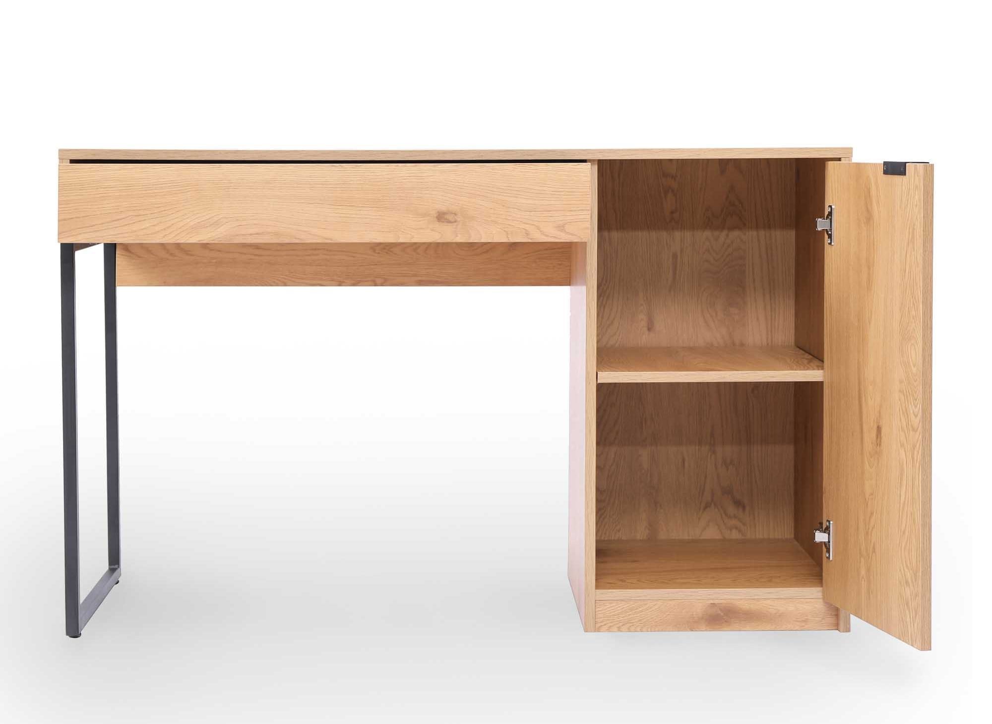 BLAISE Schreibtisch aus Holz und Metall mit Stauraum