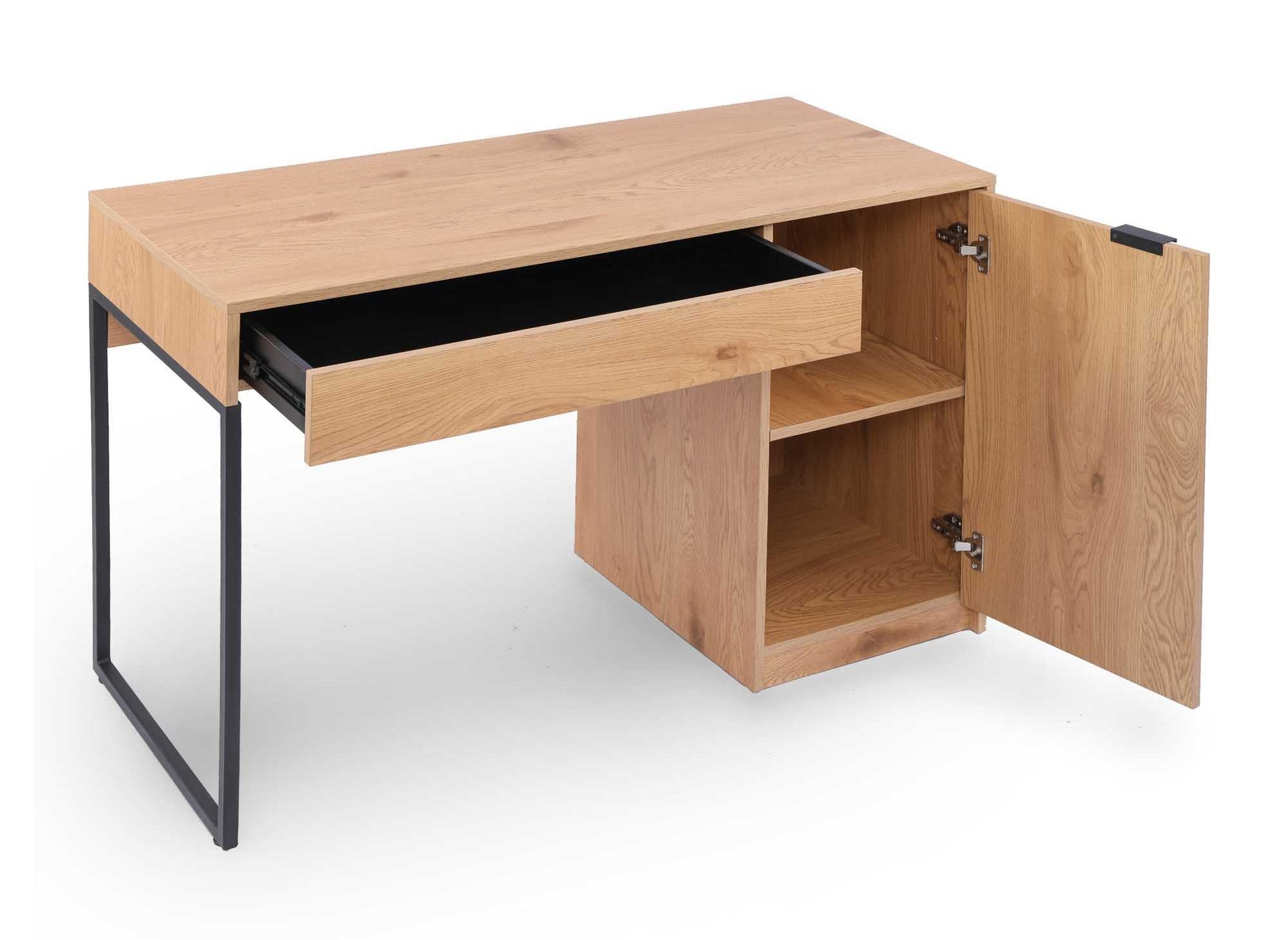 BLAISE Schreibtisch aus Holz und Metall mit Stauraum