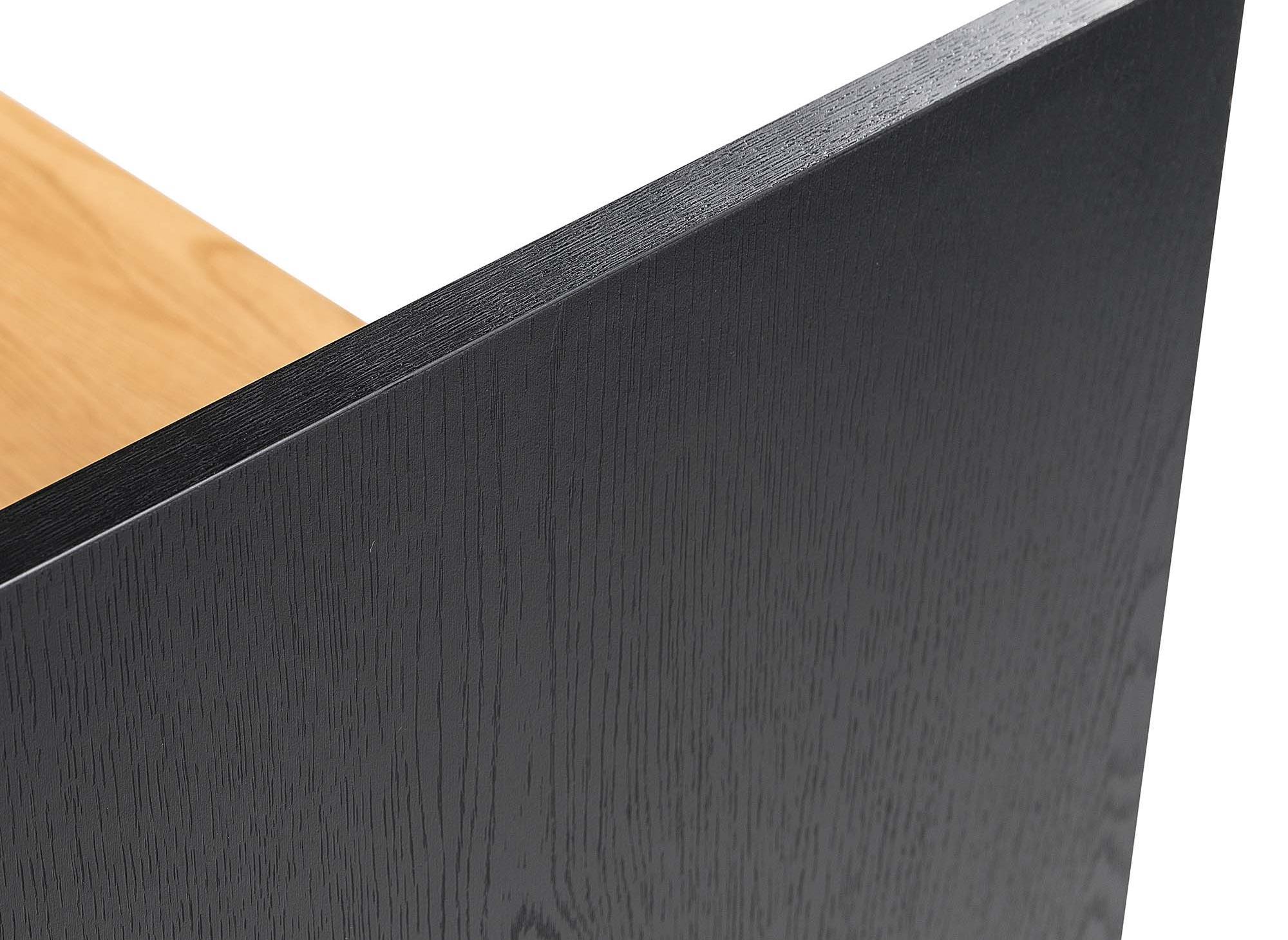 ALICE Industriedesign-Schreibtisch mit 2 Schubladen und 1 Regal aus Holz und Metall