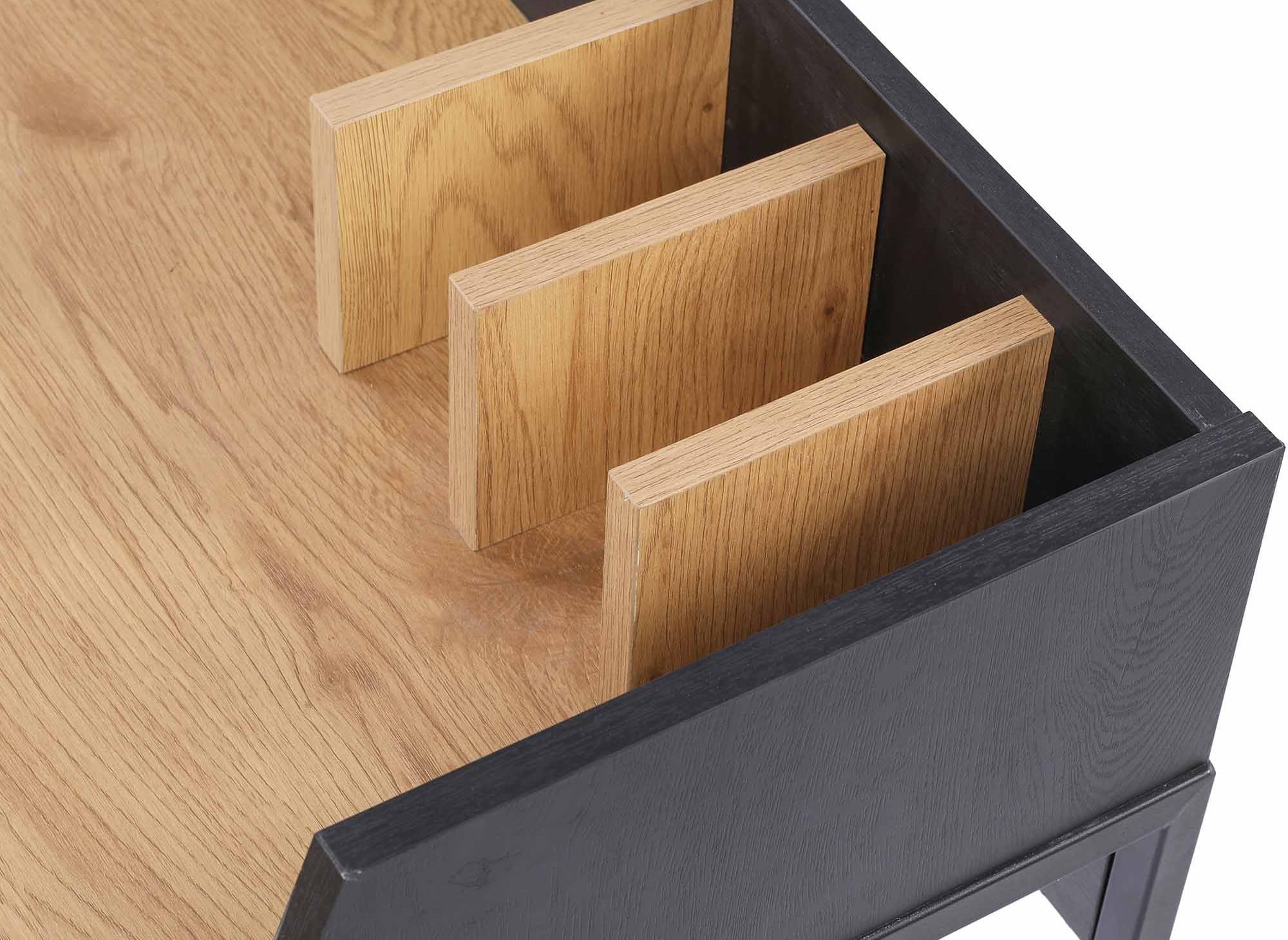 ARMELLE kompakter Industriedesign-Schreibtisch aus Holz und Metall
