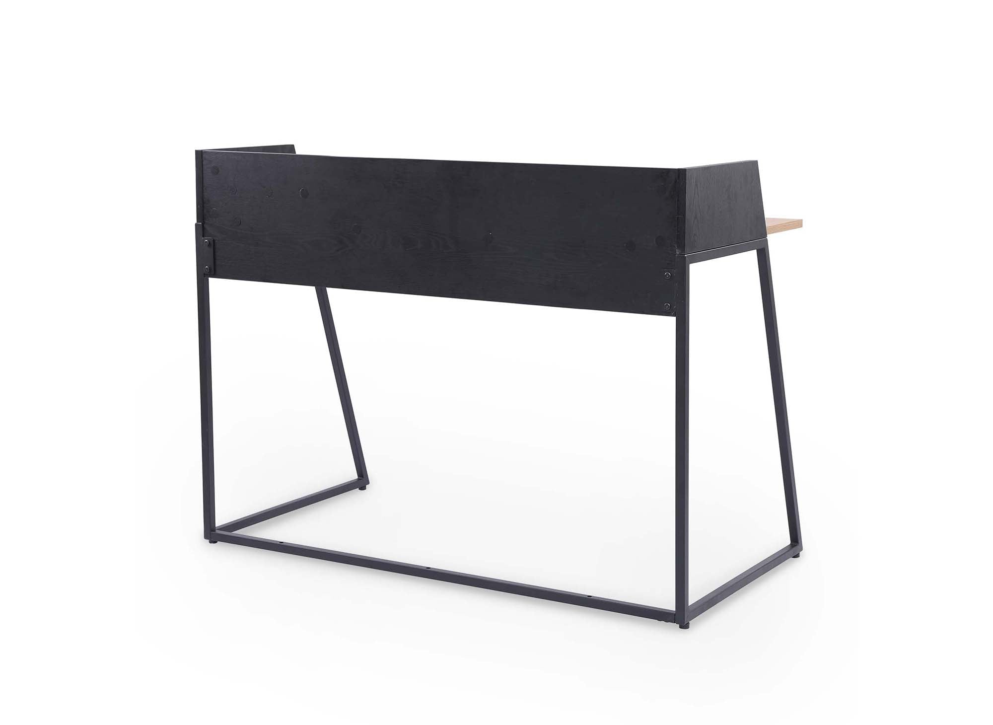 ARMELLE kompakter Industriedesign-Schreibtisch aus Holz und Metall