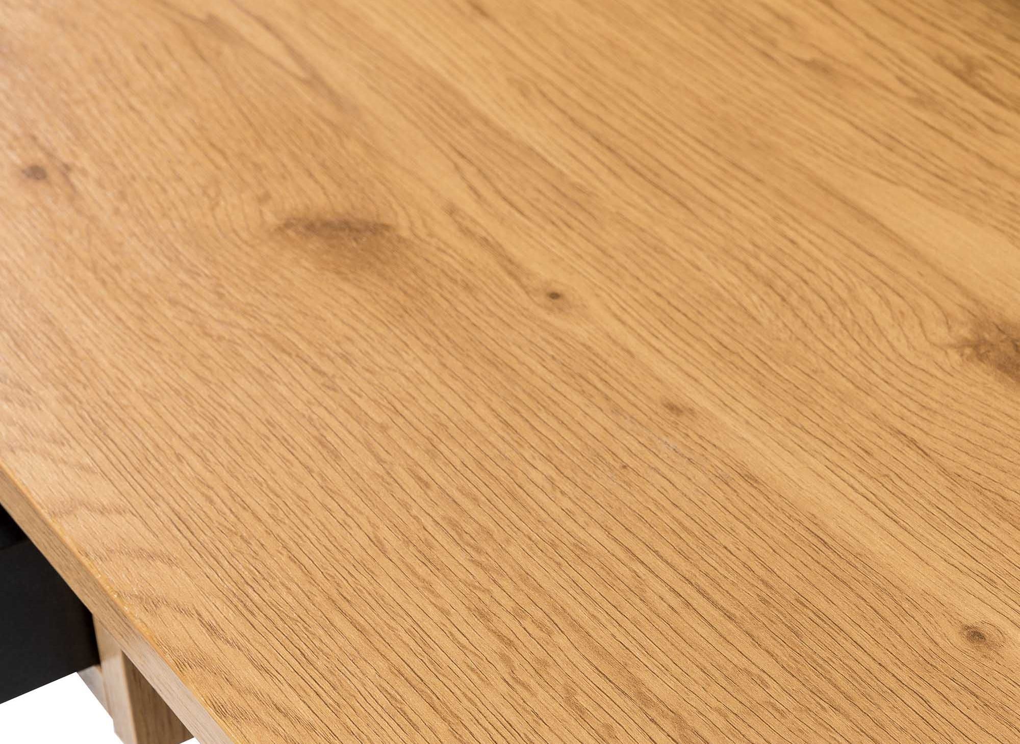 GASPARD Industrie-Schreibtisch mit 1 Schublade und 1 Regal aus Holz und Metall