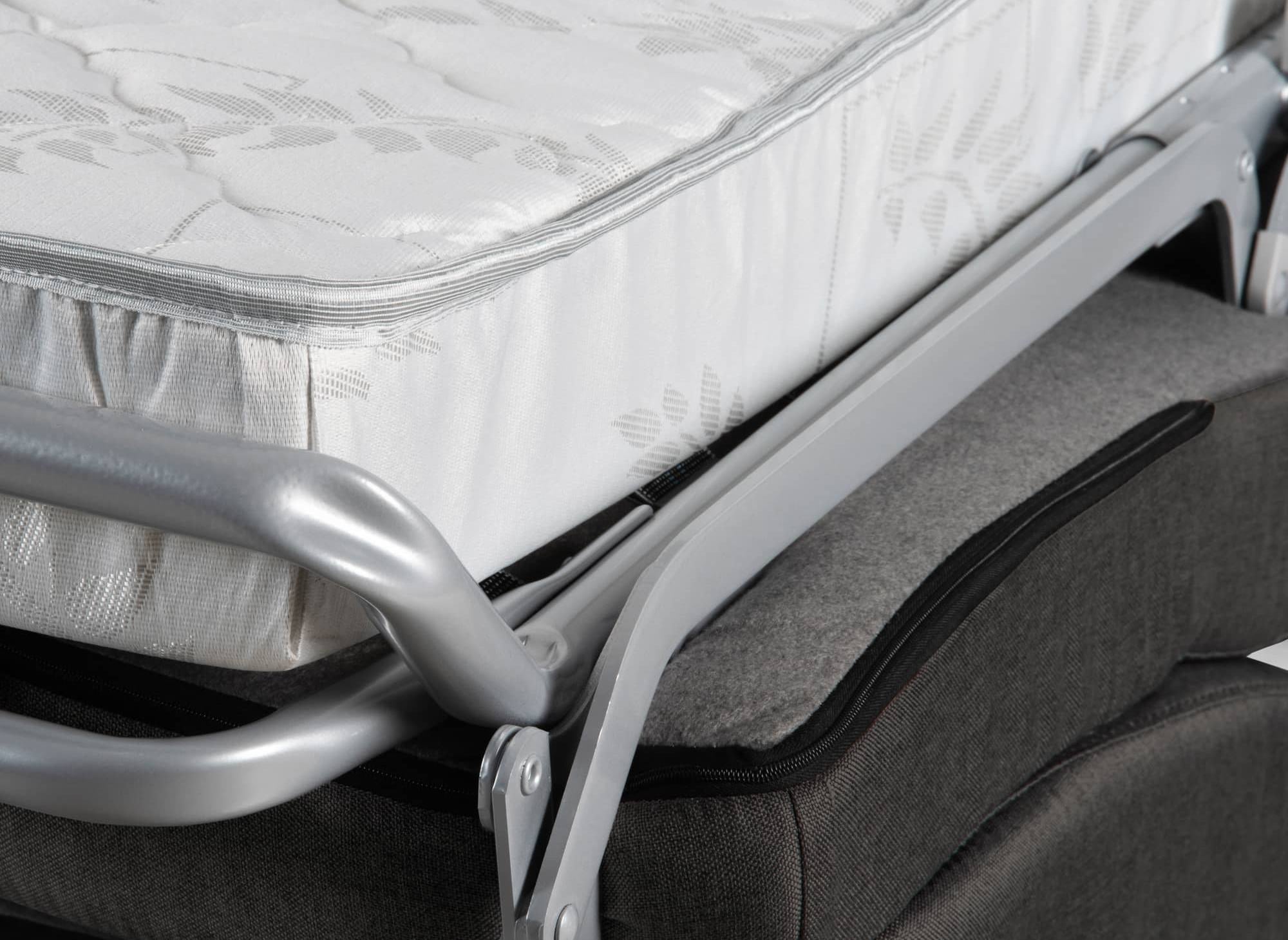 LOUNA Ecksofa mit Schlaffunktion und Express-Umbaumechanismus in Carbongrau