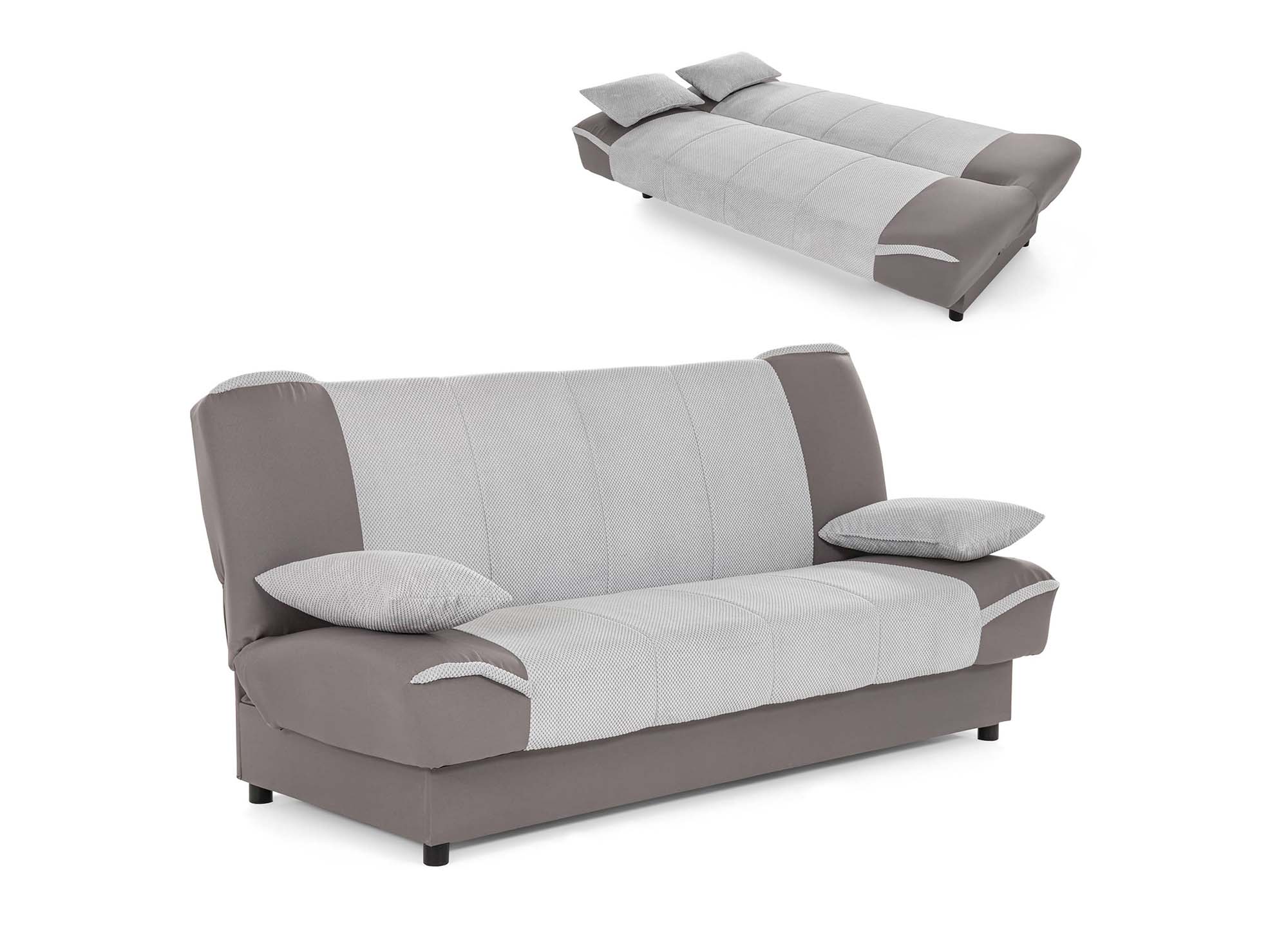 NATI graues Schlafsofa