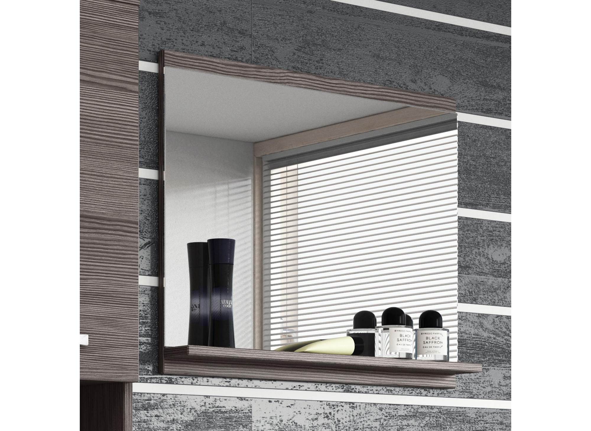 Designer-Hängemöbel-Set für Badezimmer - Wengé HARMONY
