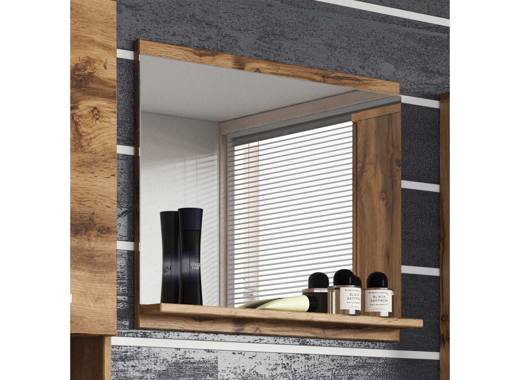 XL-Badmöbel-Set zur Wandmontage - HARMONY Altholzoptik