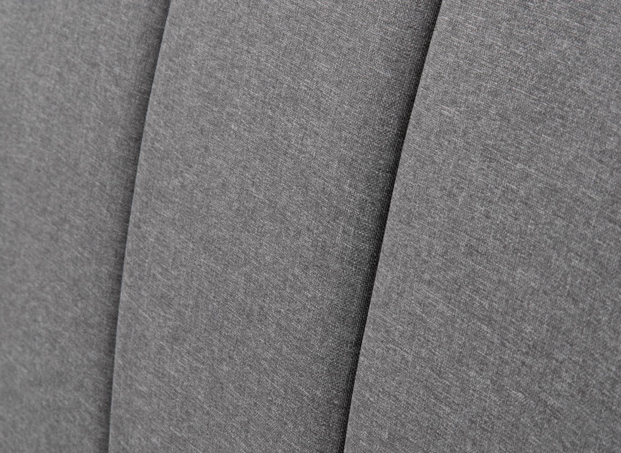 Boxspringbett 160x200 mit Stauraum in grauem Stoff - VALERIA