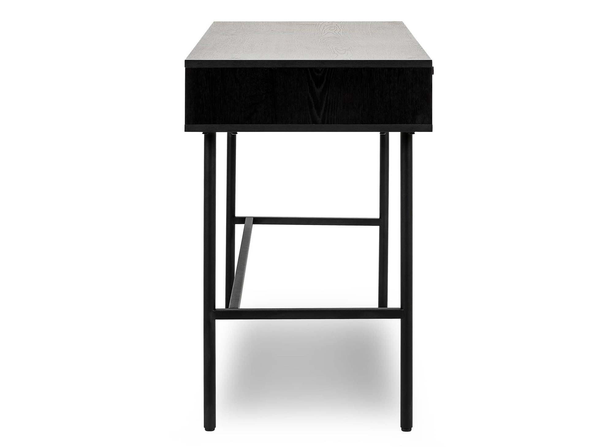 DARYL Schreibtisch mit 2 Schubladen aus Holz und schwarzem Metall