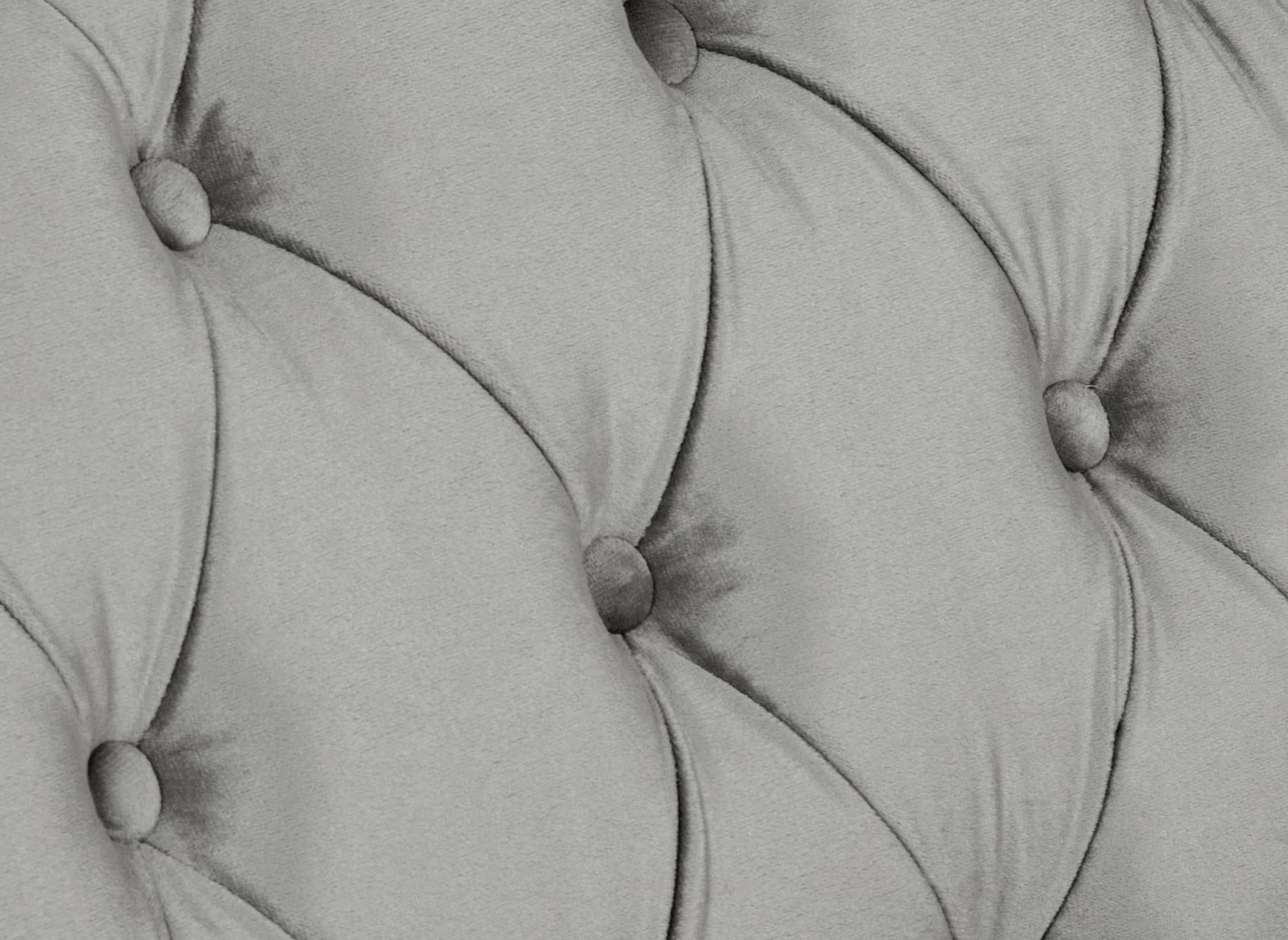 Chesterfield-Sessel aus grauem Samt - WILSTON