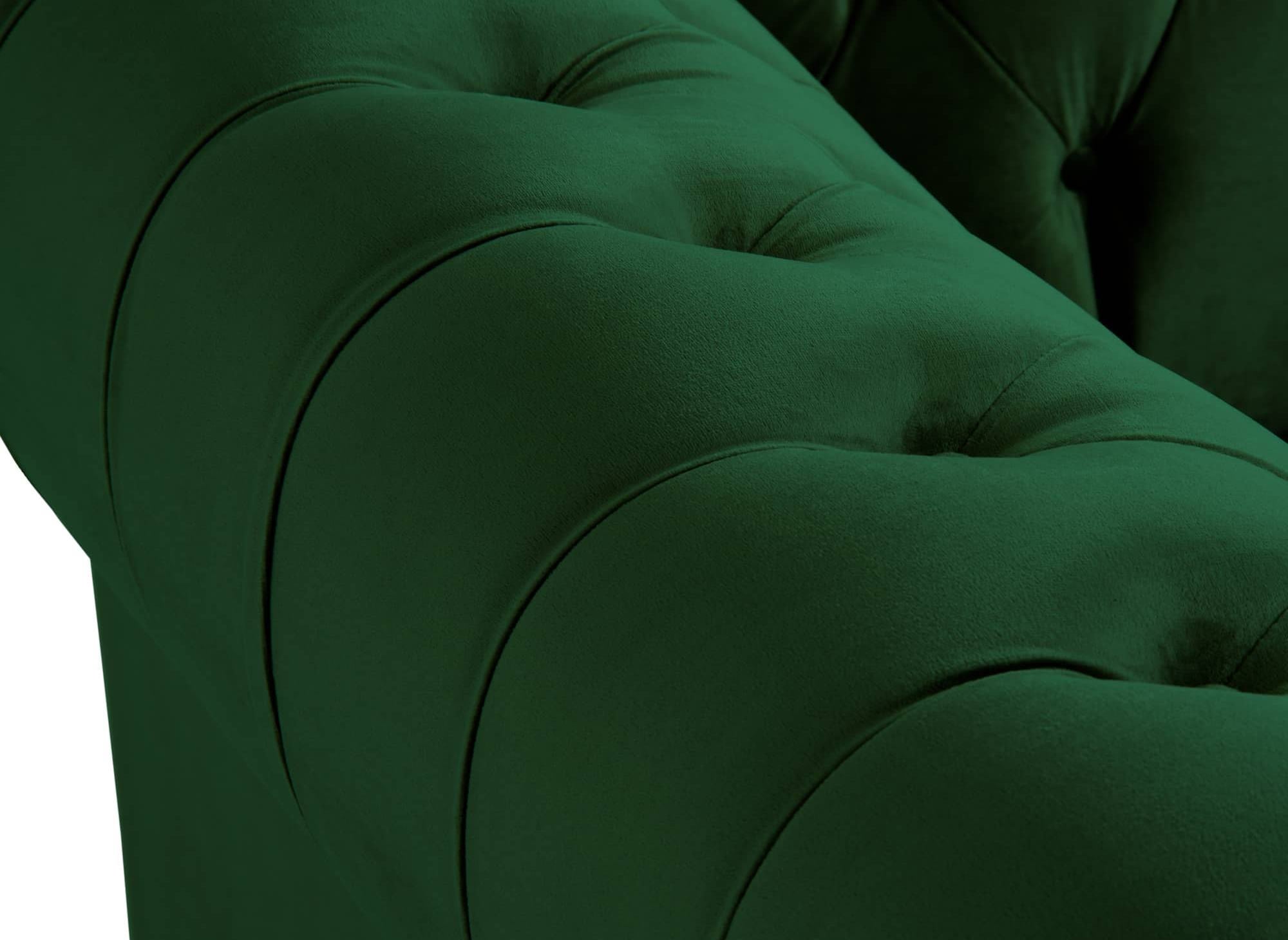 Chesterfield-Sessel aus grünem Samt - WILSTON