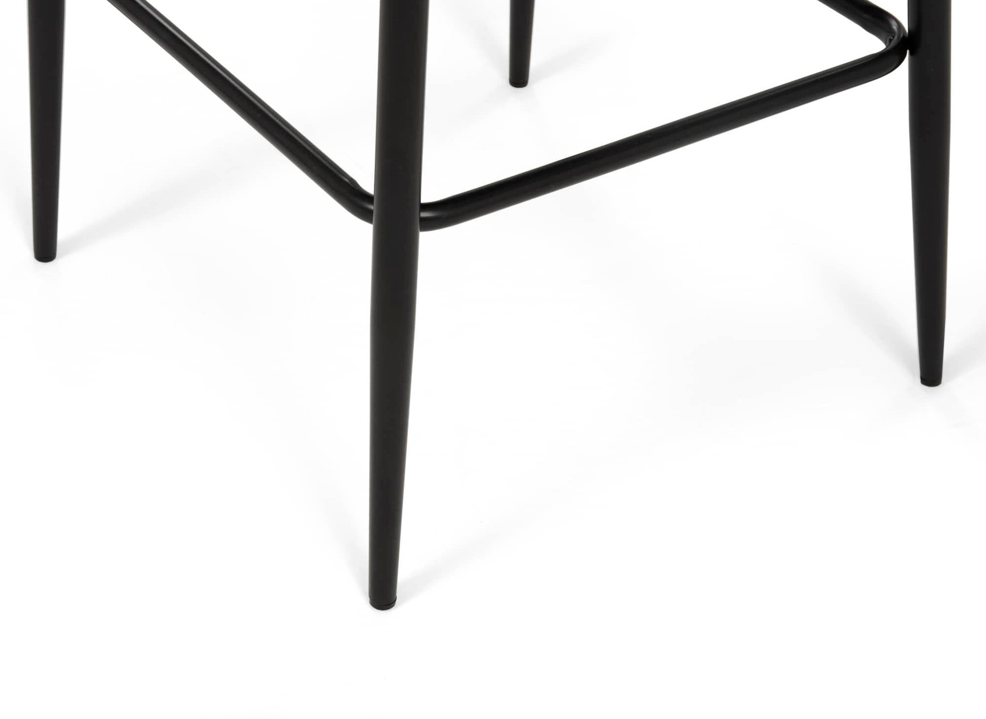 2er-Set Designer-Barhocker DEBBY aus grauem Samt