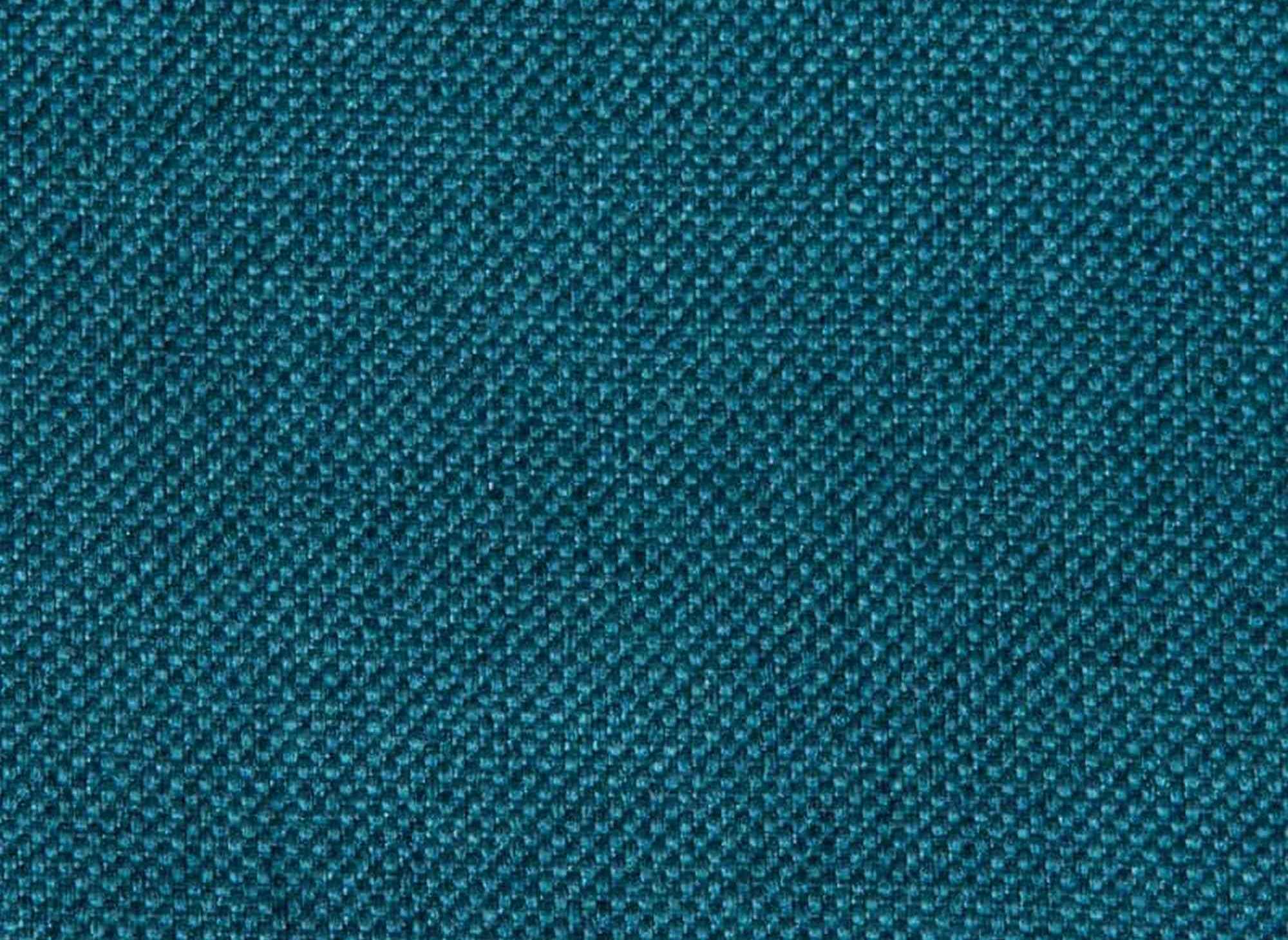 Skandinavisches, wendbares Ecksofa TOBIAS aus petrolblauem Stoff