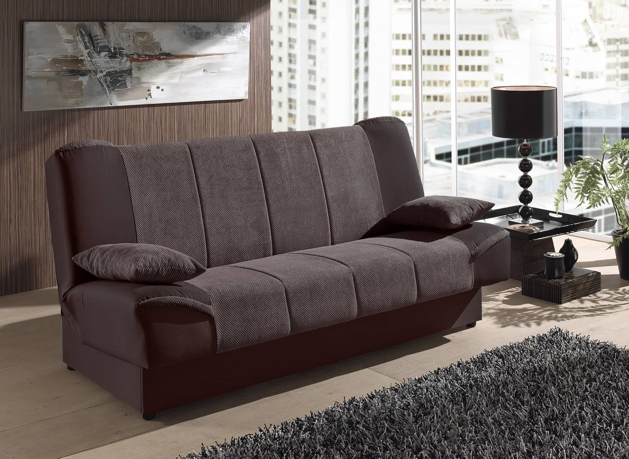 NATI braunes Schlafsofa