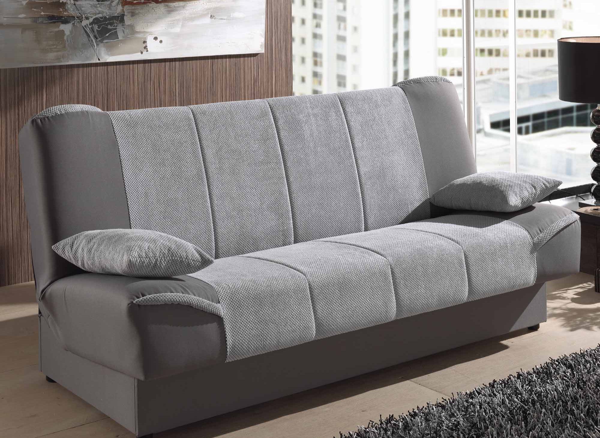 NATI graues Schlafsofa