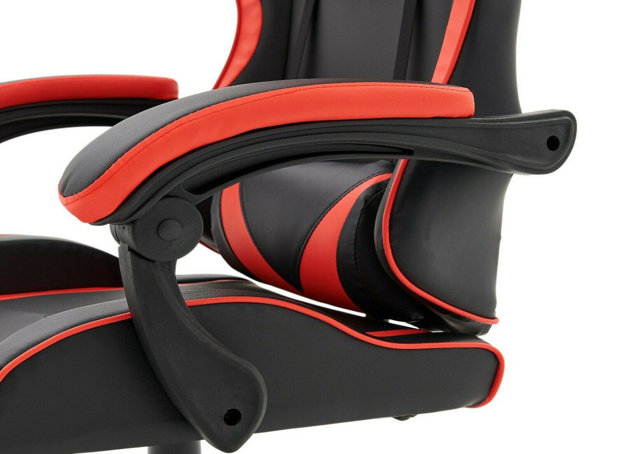 PIXEL Gaming-Stuhl aus Kunstleder in Schwarz und Rot