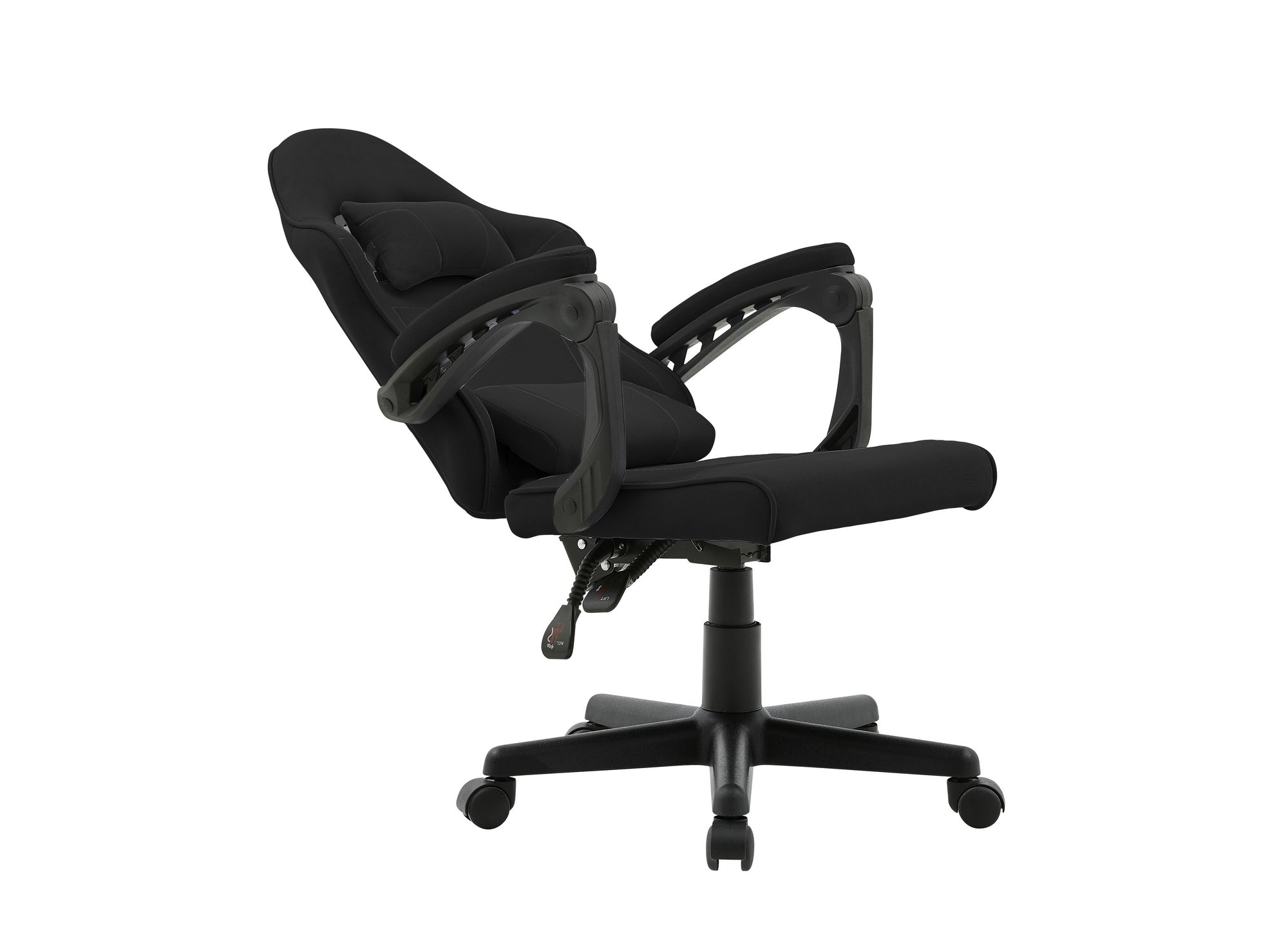 GHOST Bürostuhl aus schwarzem Stoff