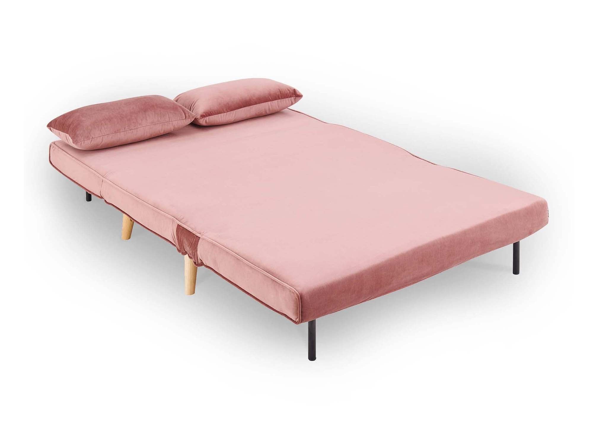 TONKA 2-Sitzer-Sitzbank aus rosa Samt