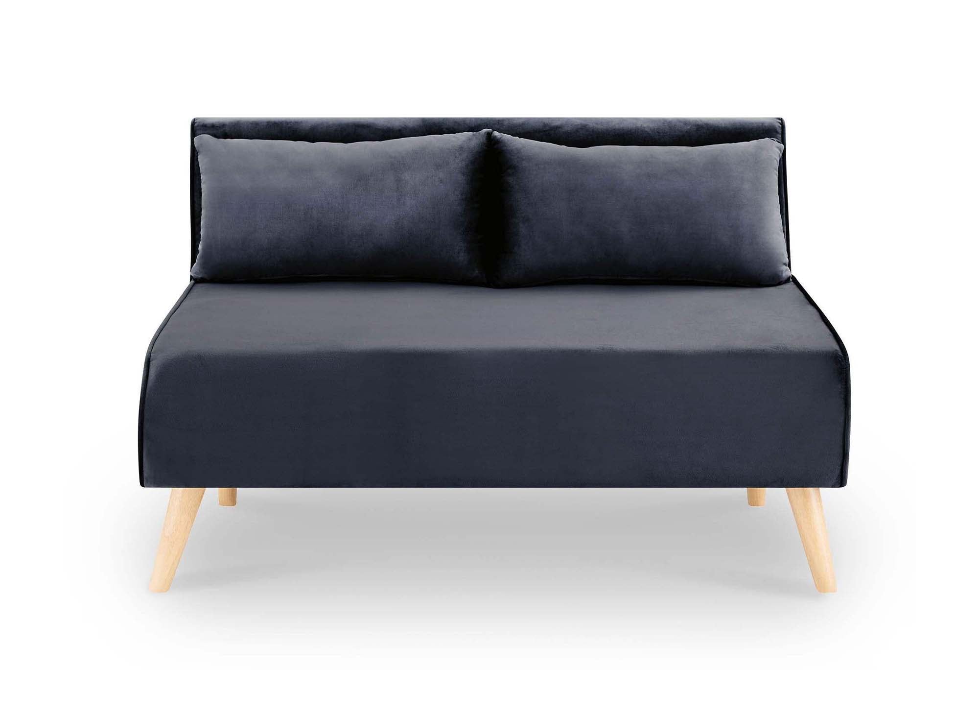 TONKA 2-Sitzer-Schlafsofa aus grauem Samt
