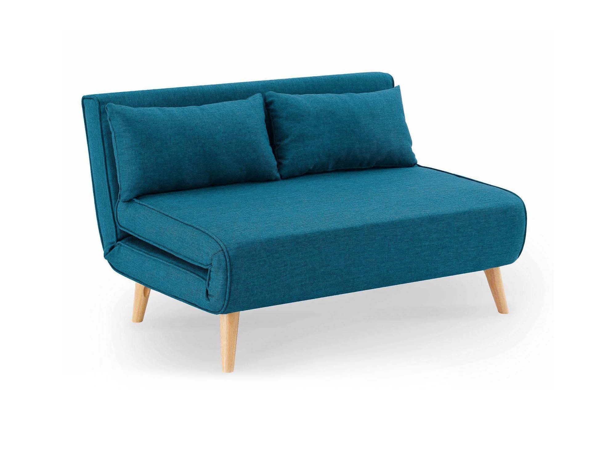 TONKA 2-Sitzer-Sitzbank aus blauem Stoff
