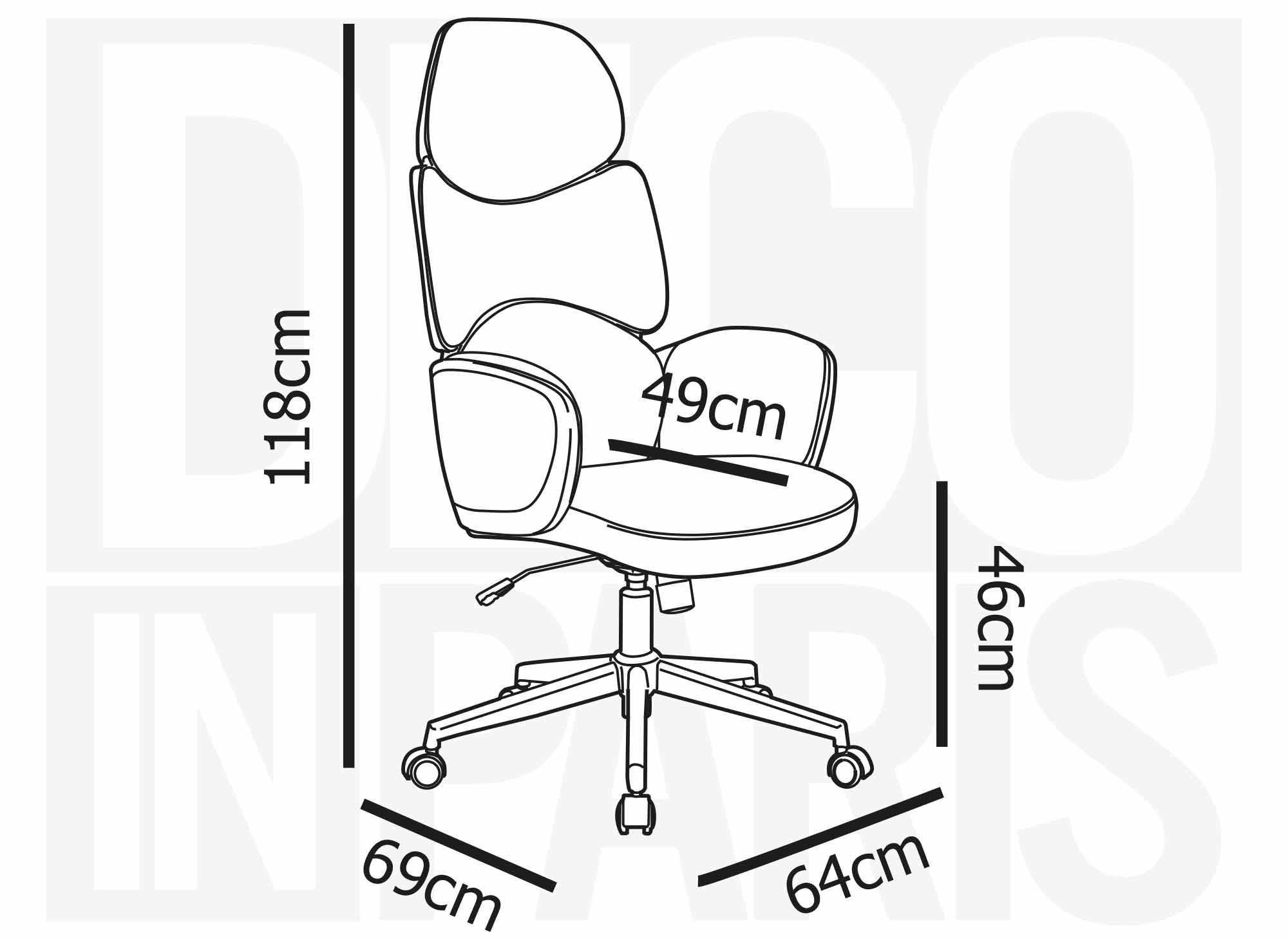 ALFA schwarzer Bürostuhl
