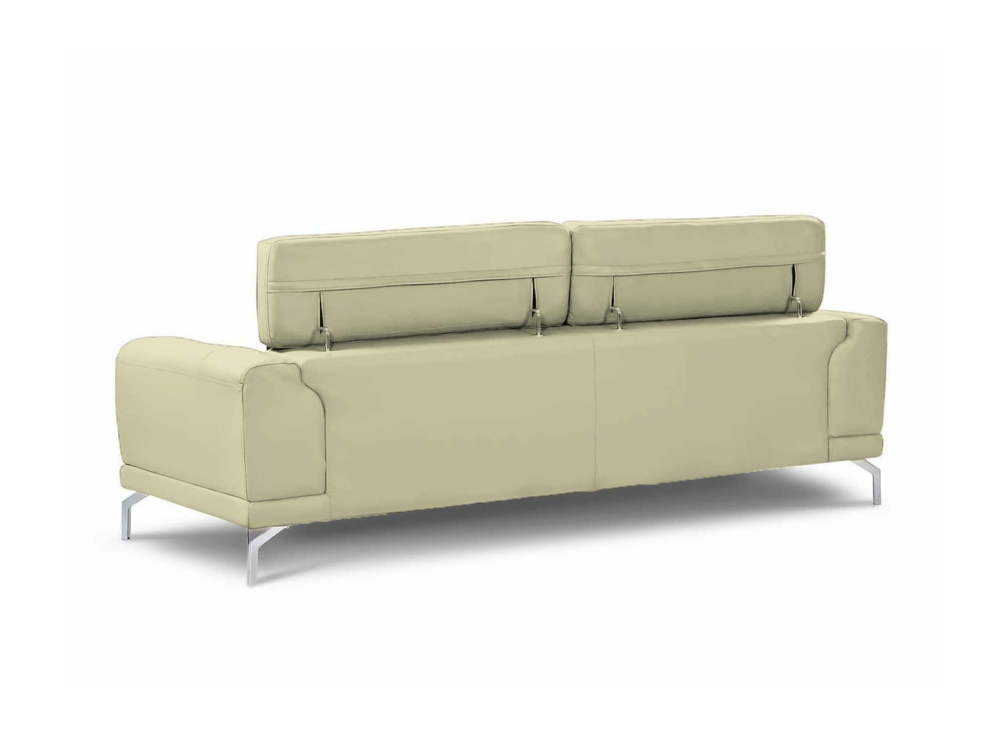 BRITTA modernes beiges 3-Sitzer-Designer-Sofa