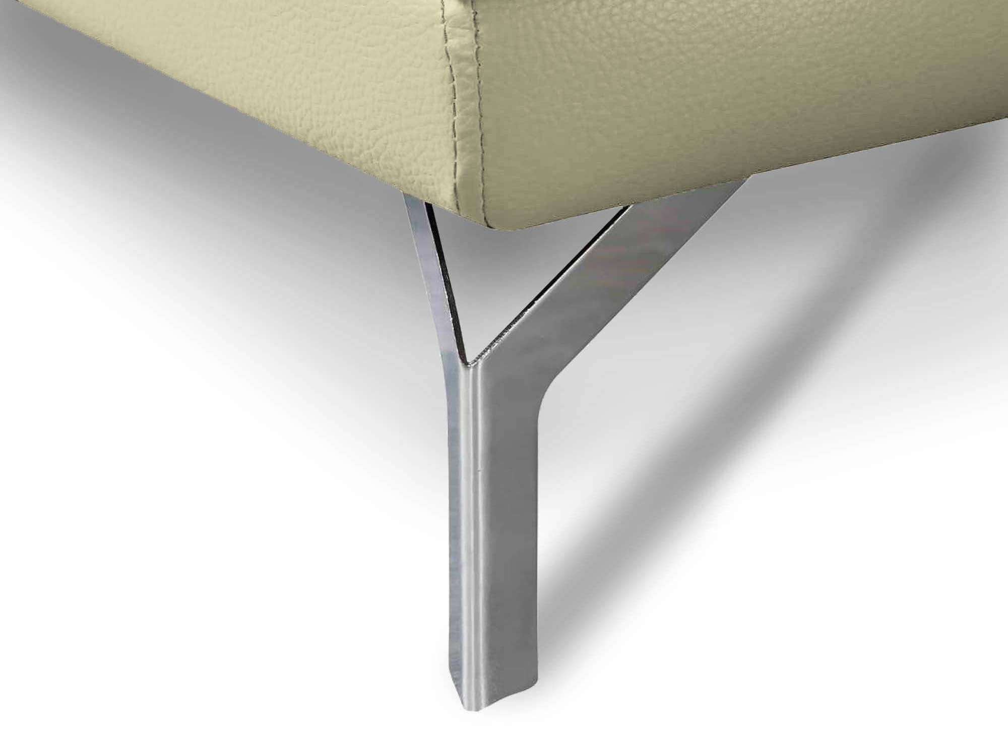 BRITTA modernes beiges 3-Sitzer-Designer-Sofa