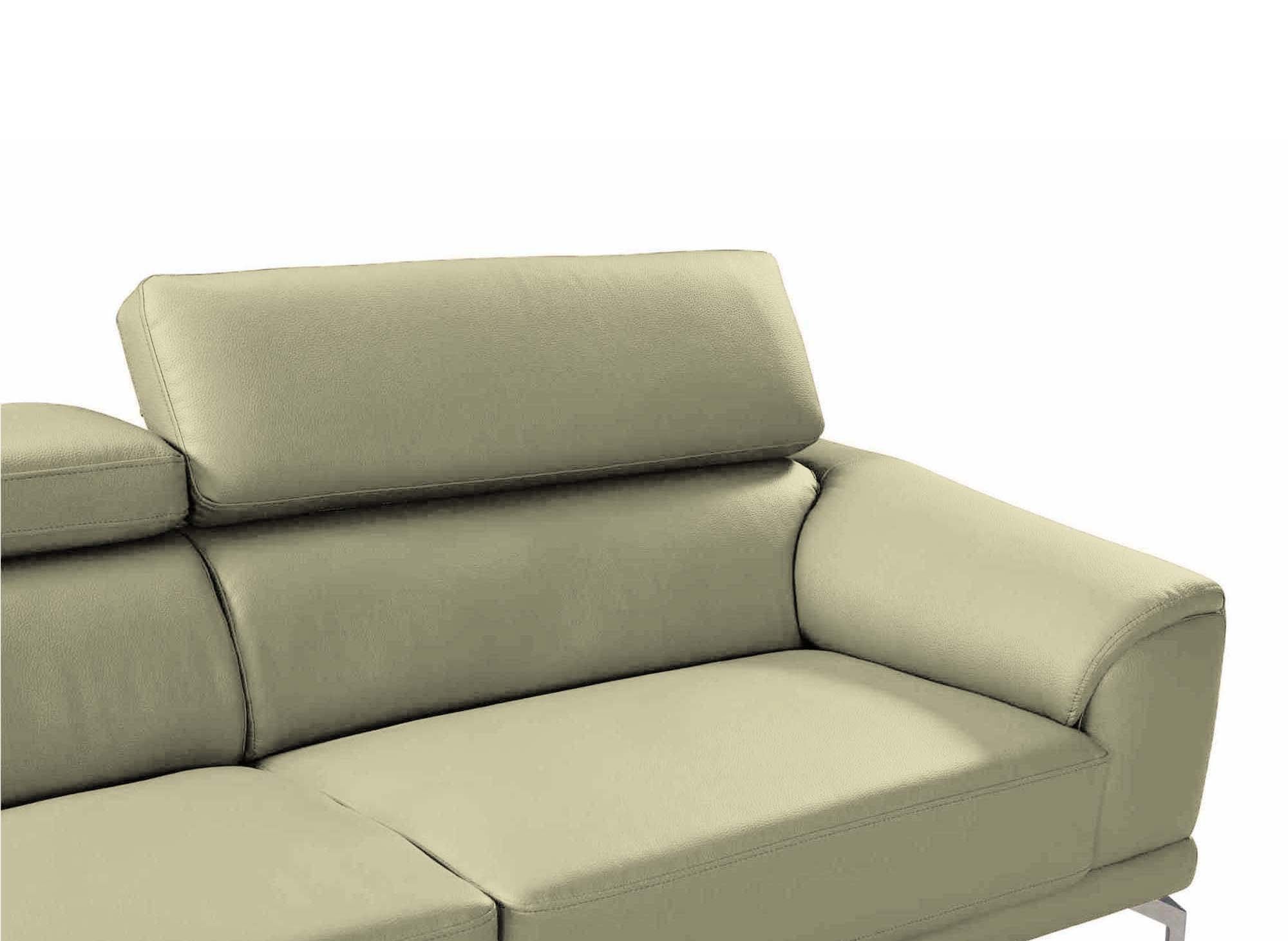 BRITTA modernes beiges 3-Sitzer-Designer-Sofa