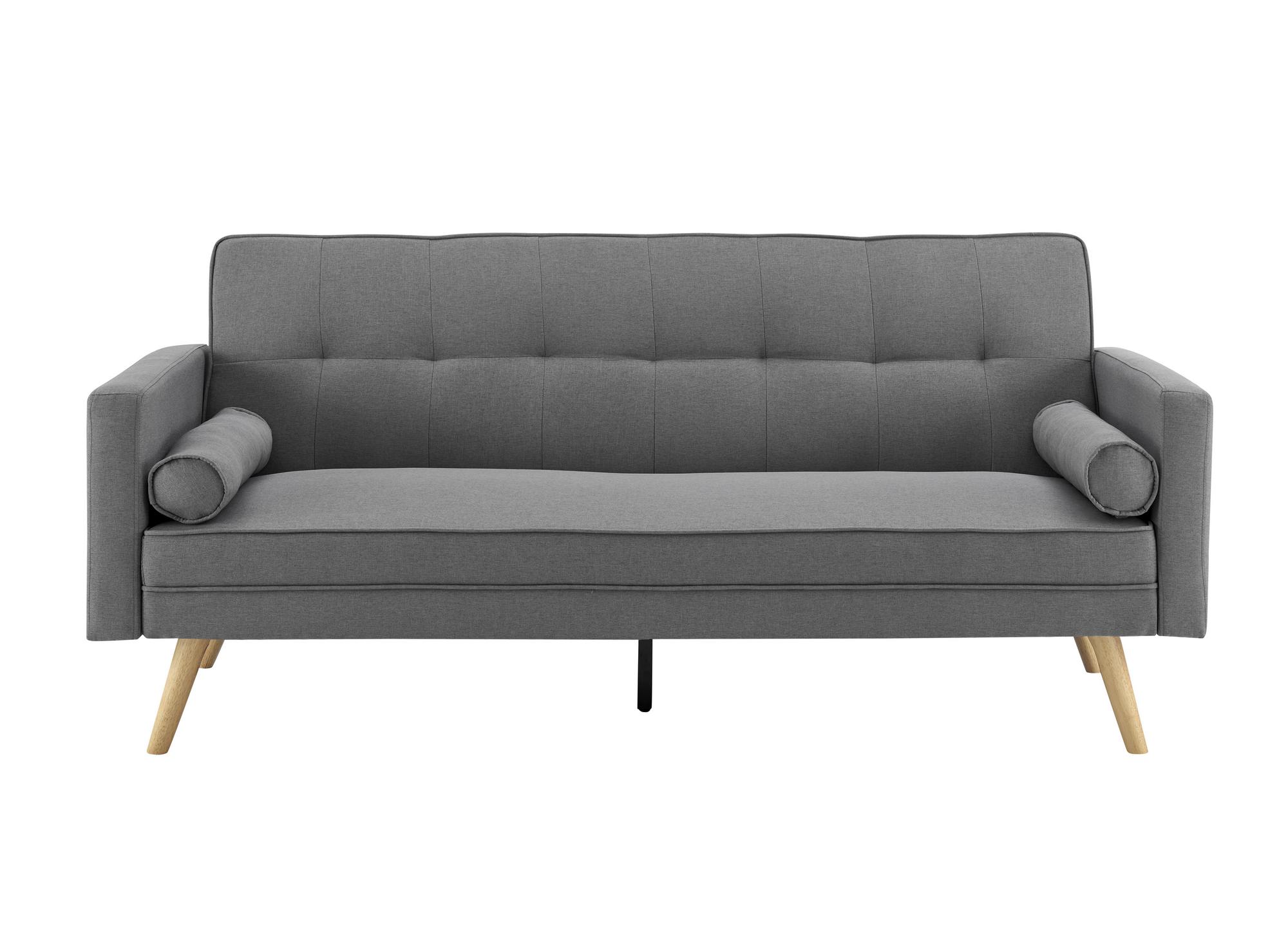 TANIA Schlafsofa aus grauem Stoff