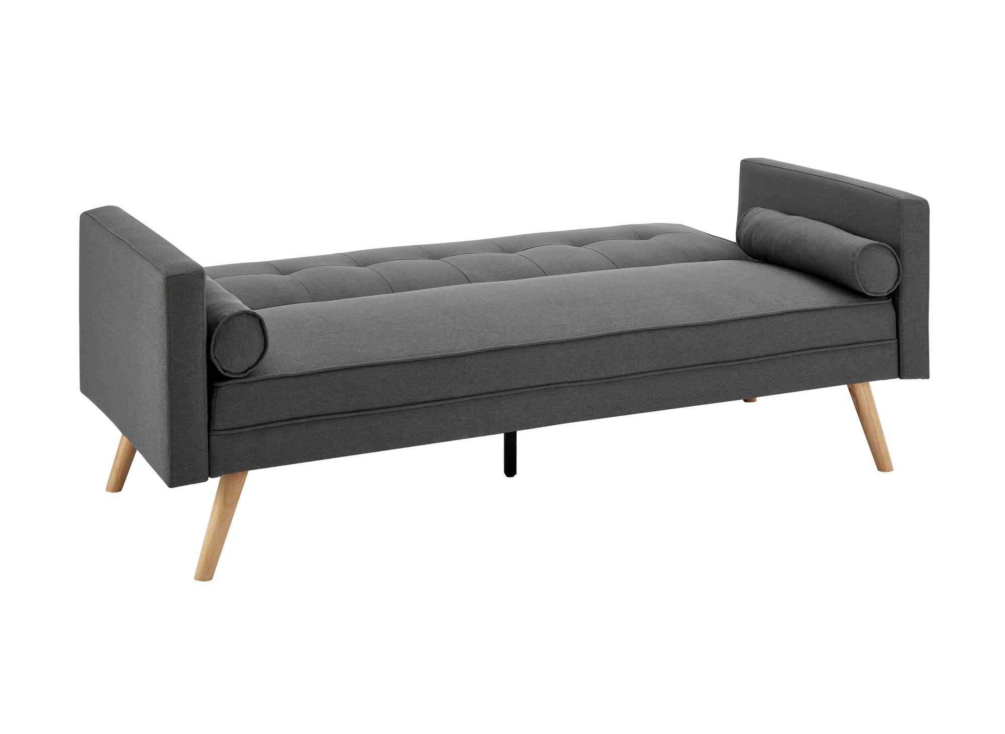 Dunkelgraues Schlafsofa aus TANIA-Stoff