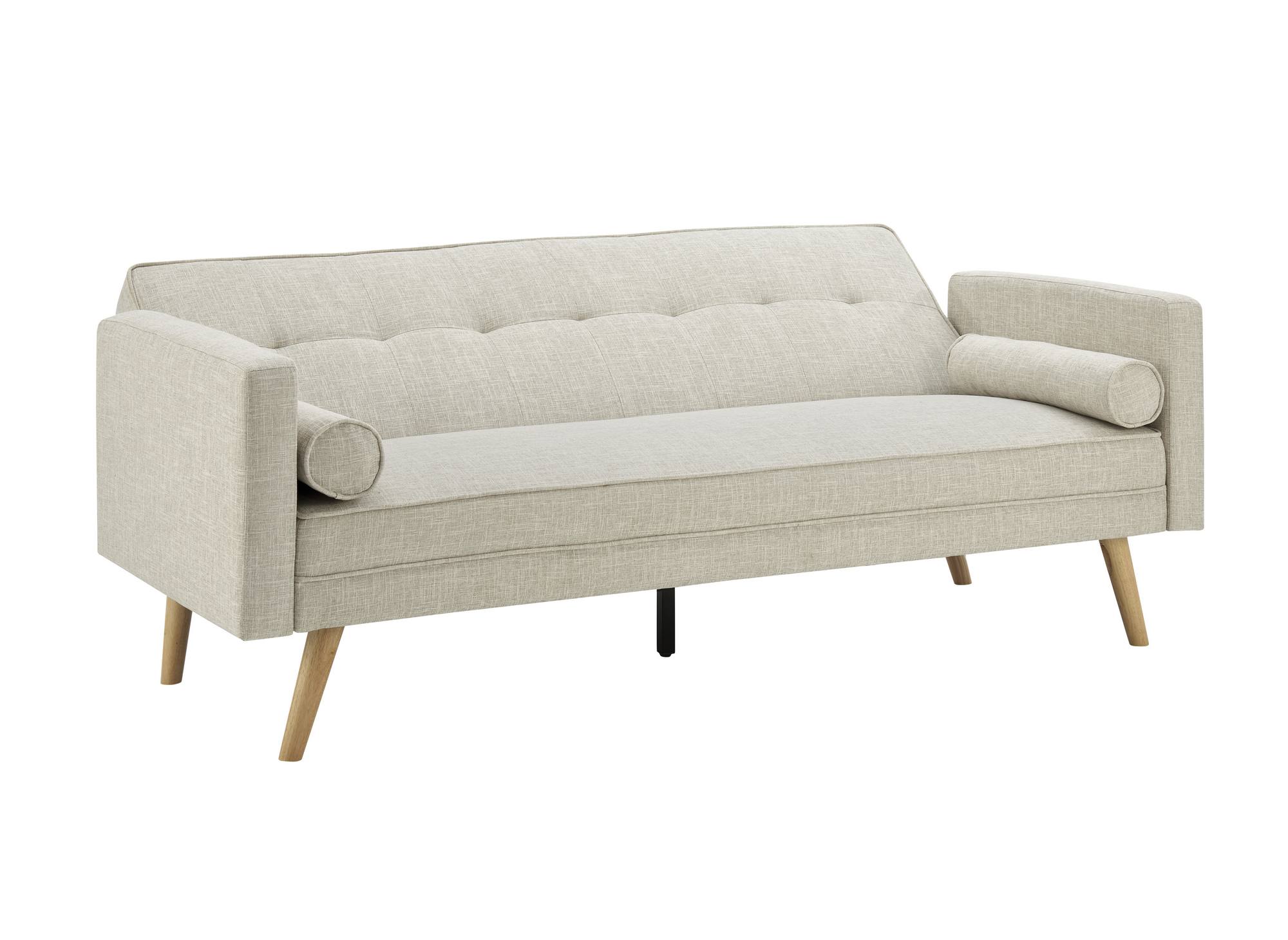 Beiges Stoffschlafsofa TANIA