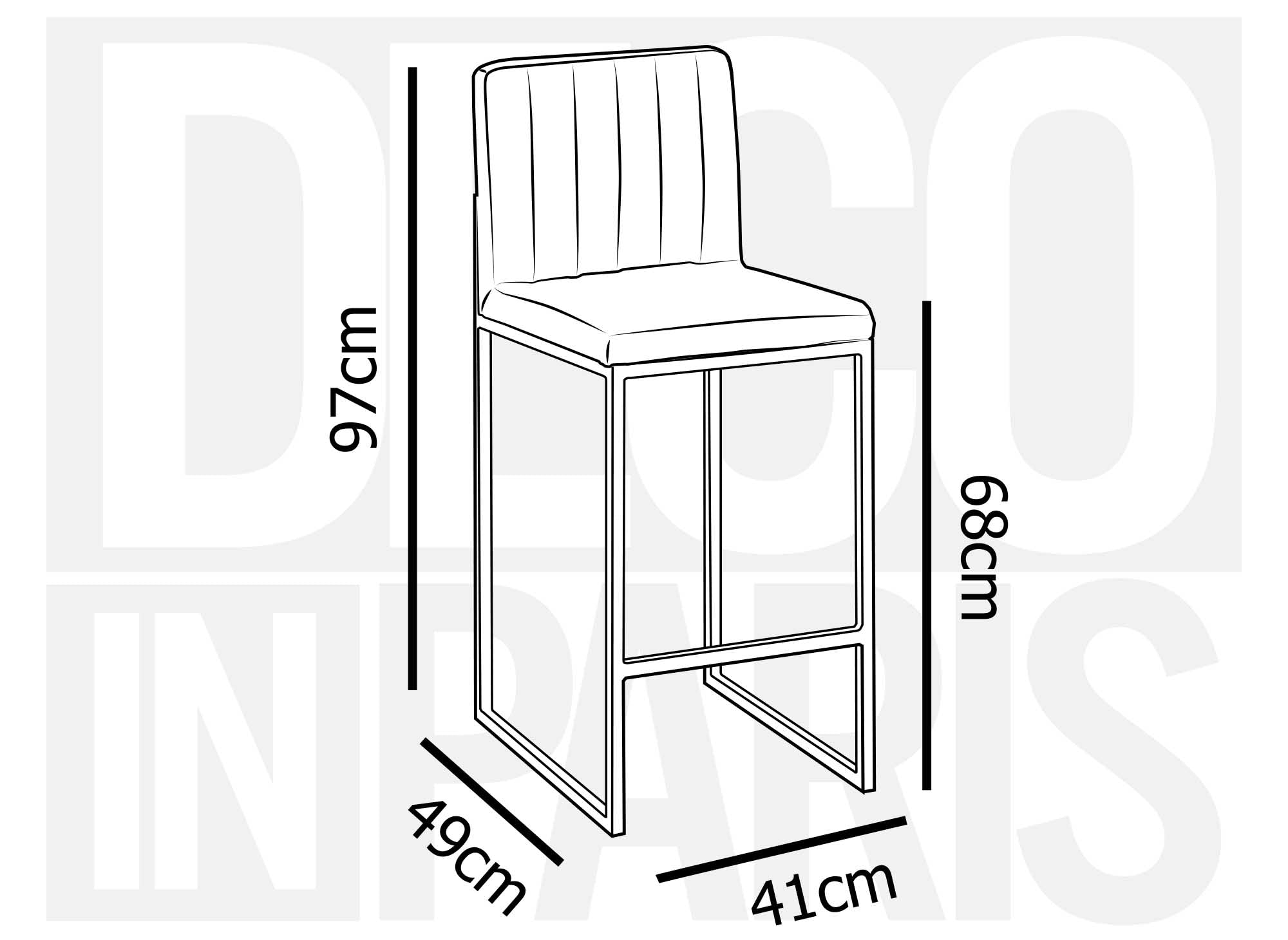 2er-Set Designer-Barhocker FRIDA aus blauem Samt