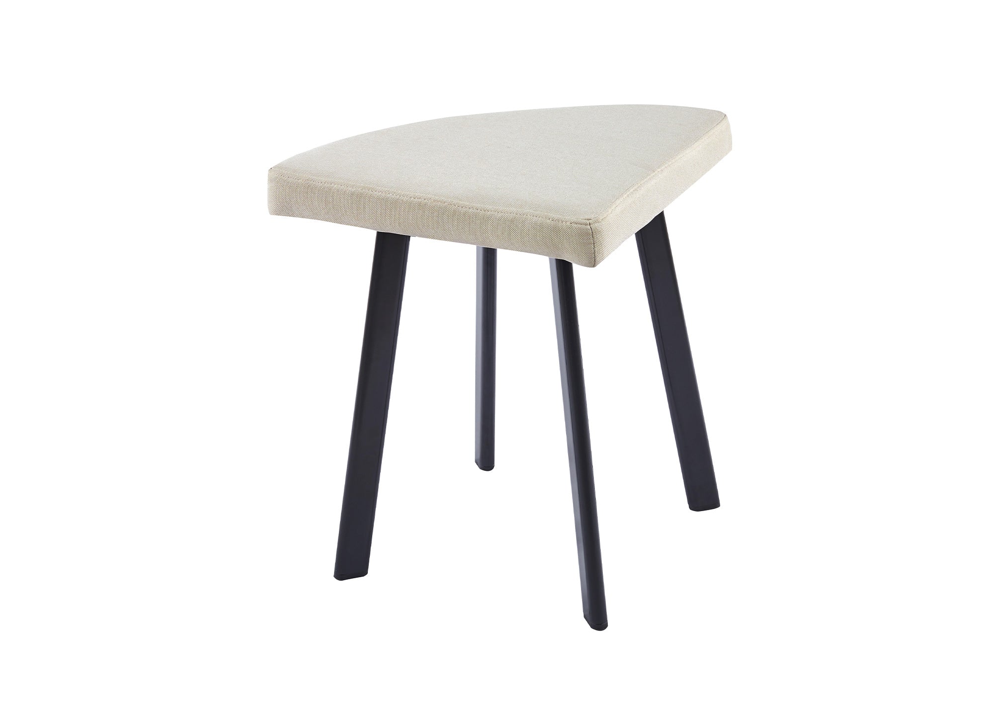 IRINA Esstisch-Set aus Holz mit 4 beigen Hockern