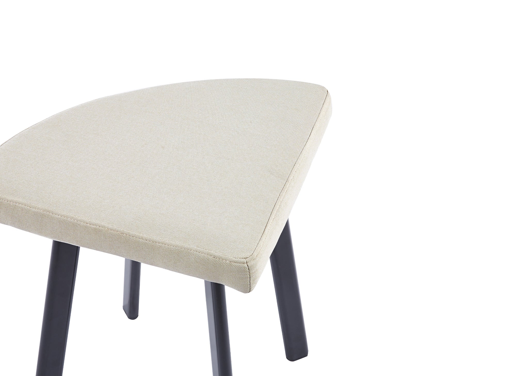 IRINA Esstisch-Set aus Holz mit 4 beigen Hockern