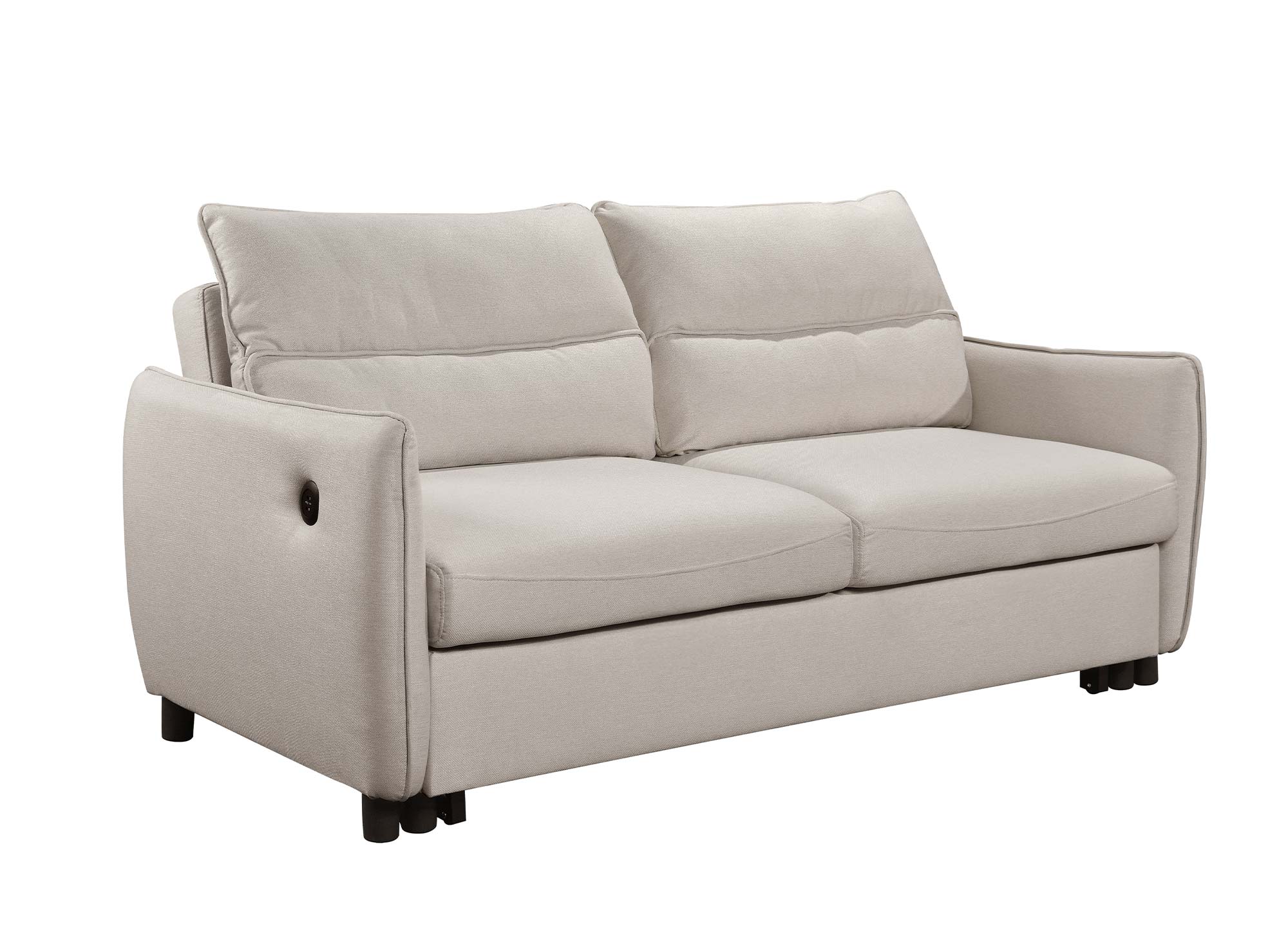 ZADIG 3-Sitzer-Schlafsofa aus beigem Stoff