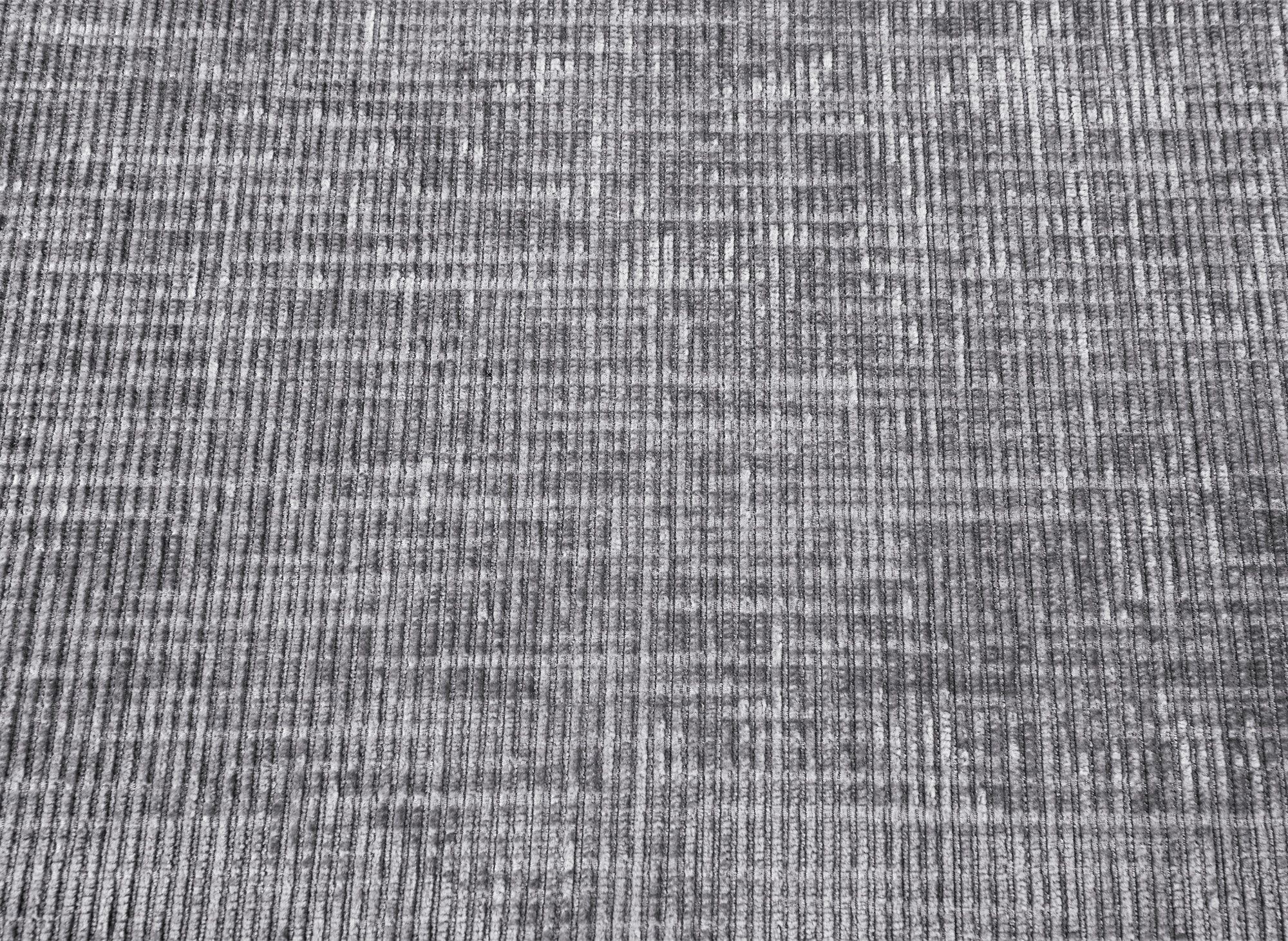 LUFY Ecksofa aus grau meliertem Samt mit Stauraum – Linke Ecke