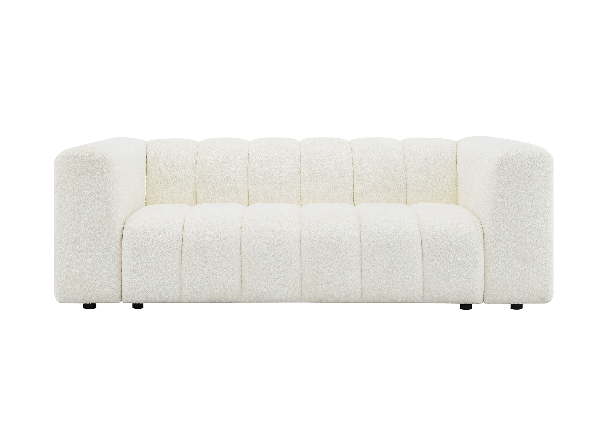 AELIS 3-Sitzer-Sofa aus ecrufarbenem Bouclé-Stoff