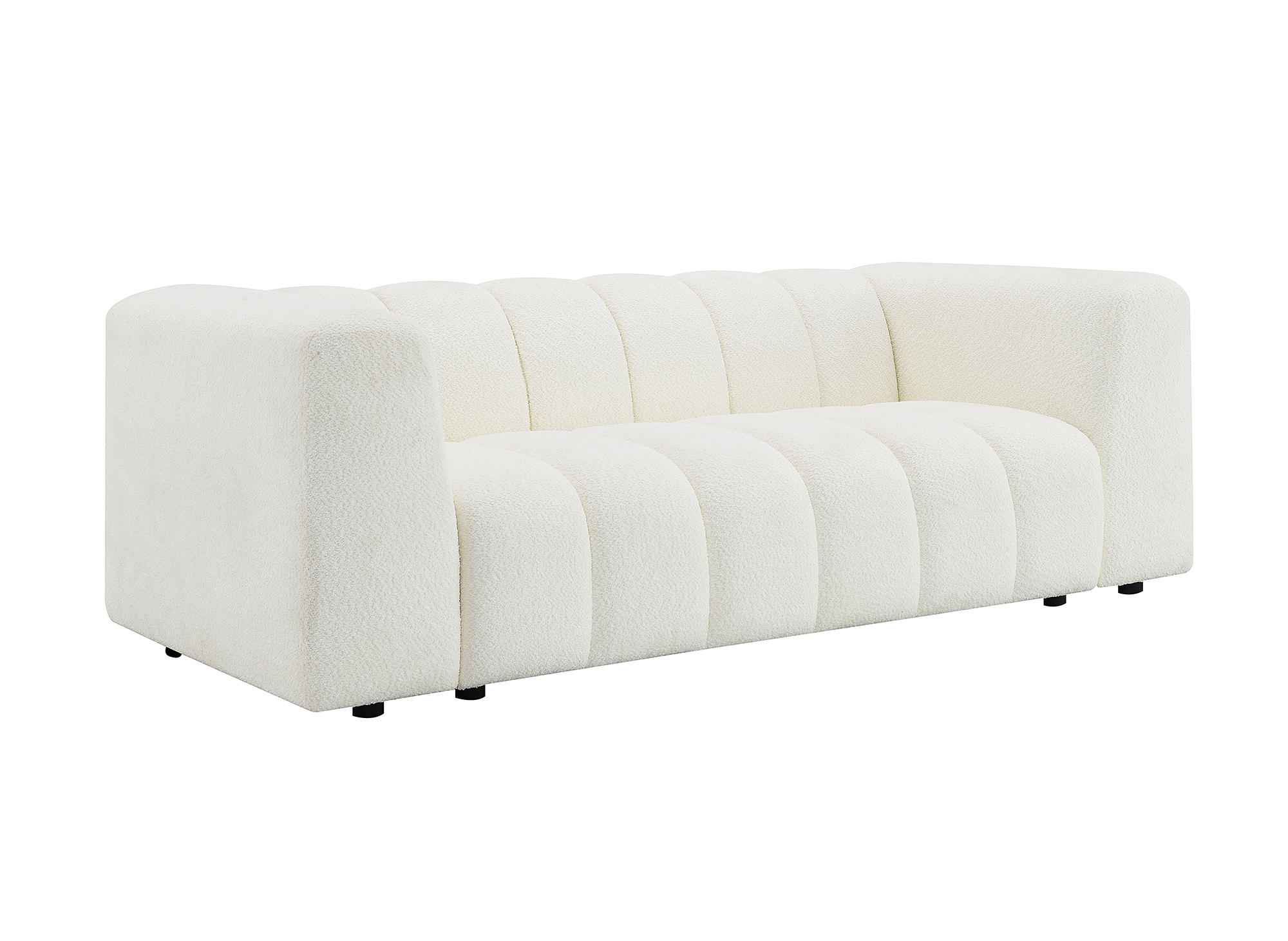 AELIS 3-Sitzer-Sofa aus ecrufarbenem Bouclé-Stoff