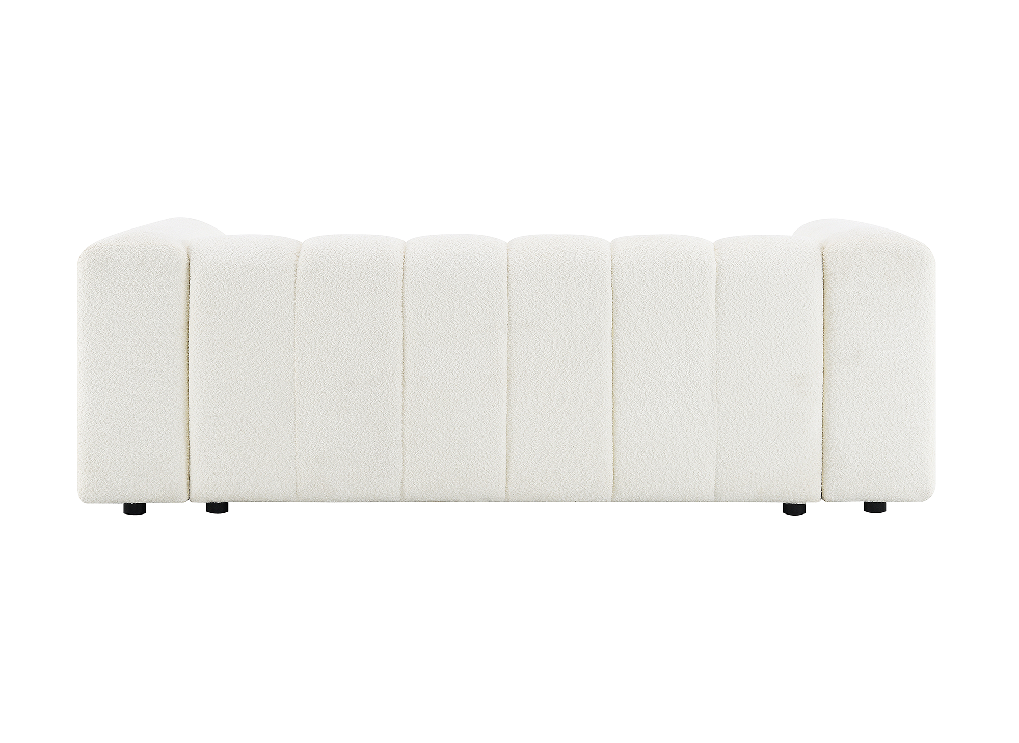 AELIS 3-Sitzer-Sofa aus ecrufarbenem Bouclé-Stoff