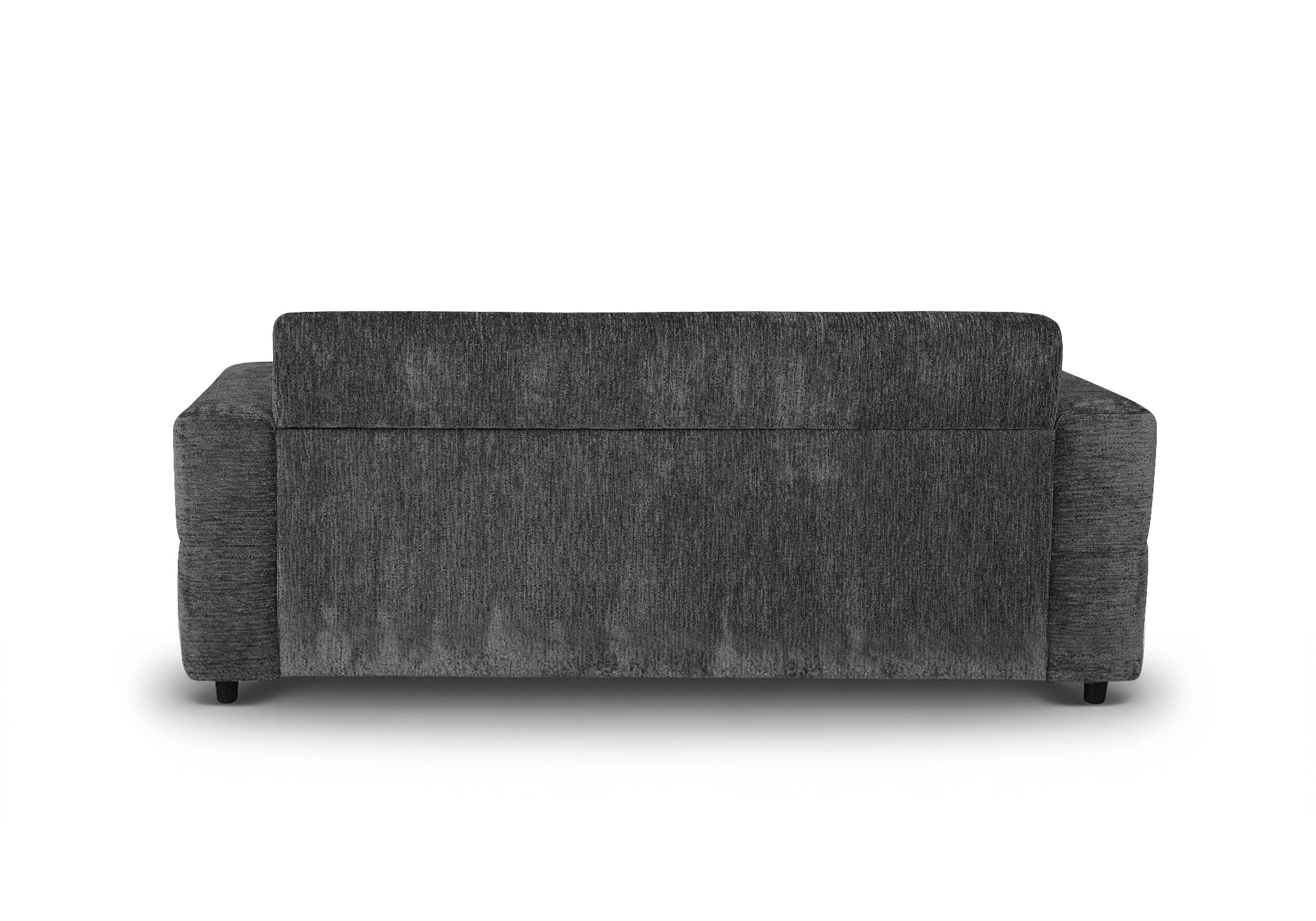 AMAURY 3-Sitzer-Schlafsofa aus dunkelgrau meliertem Samt