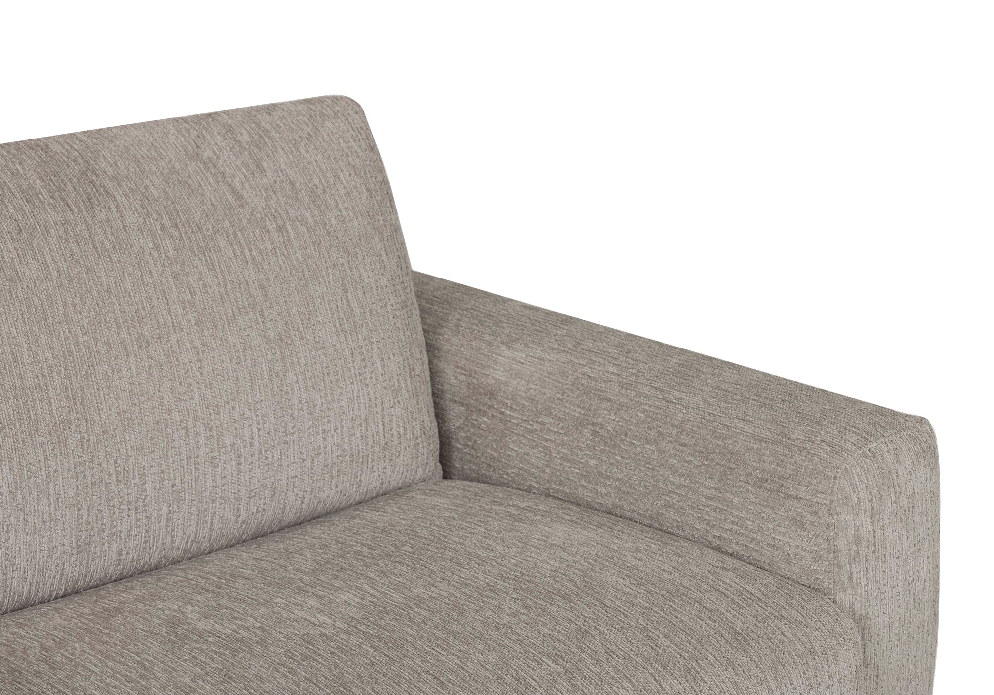 NONA 3-Sitzer-Schlafsofa aus beige meliertem Samt