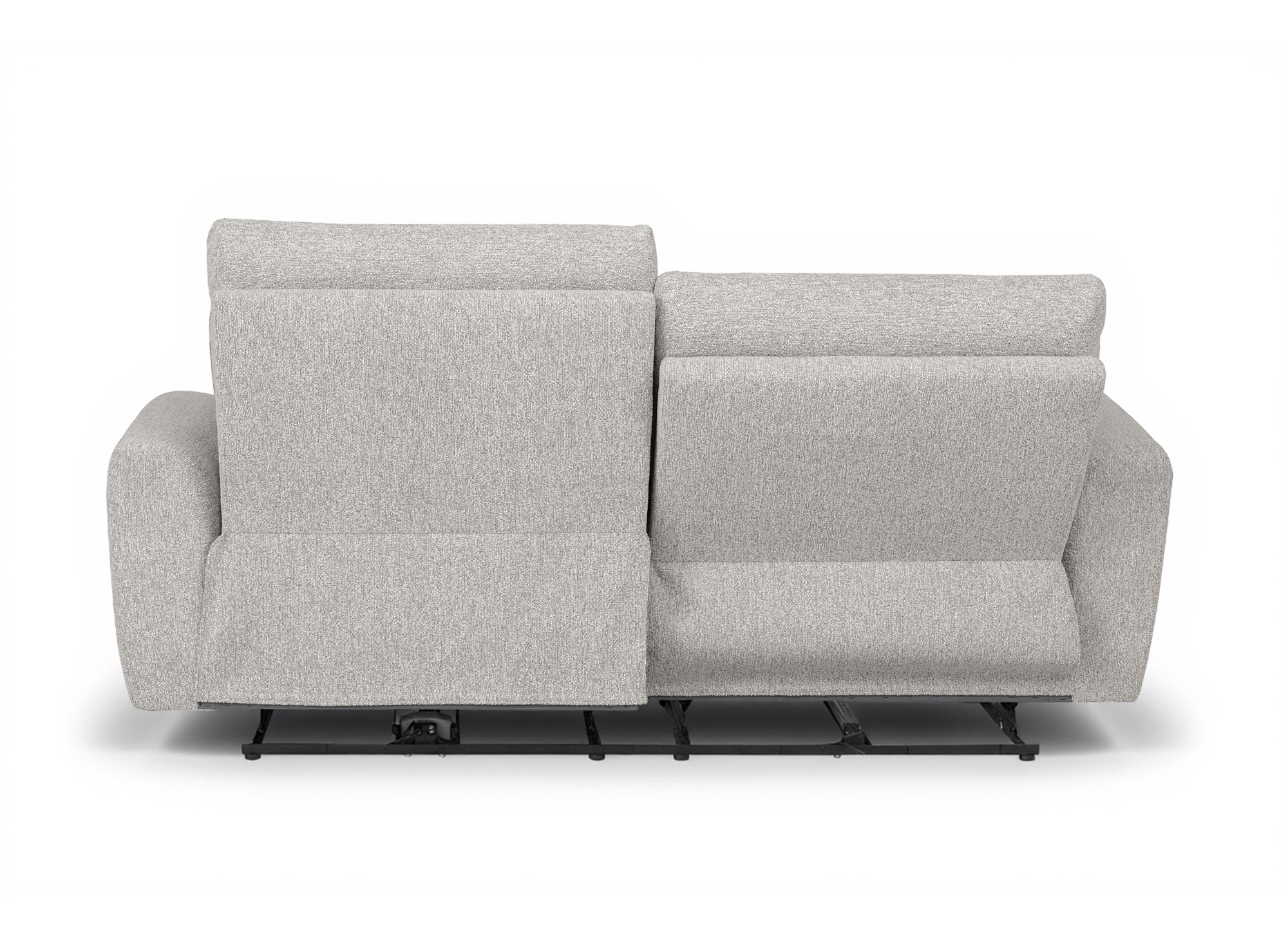 Elektrisches 3-Sitzer-Relaxsofa DAVY aus beigem Bouclé-Stoff