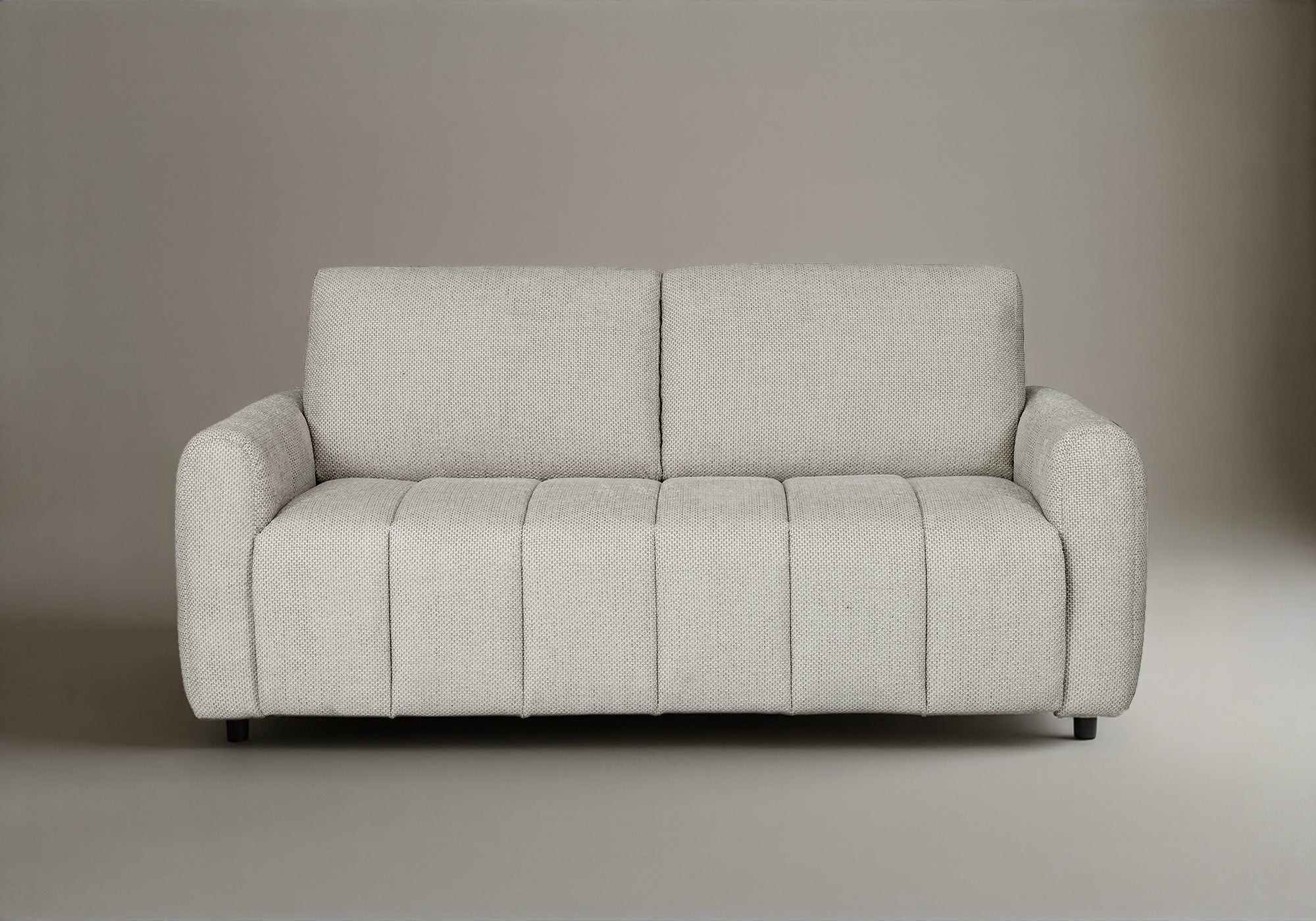 ISANDRO 3-Sitzer-Schlafsofa aus beigem Stoff