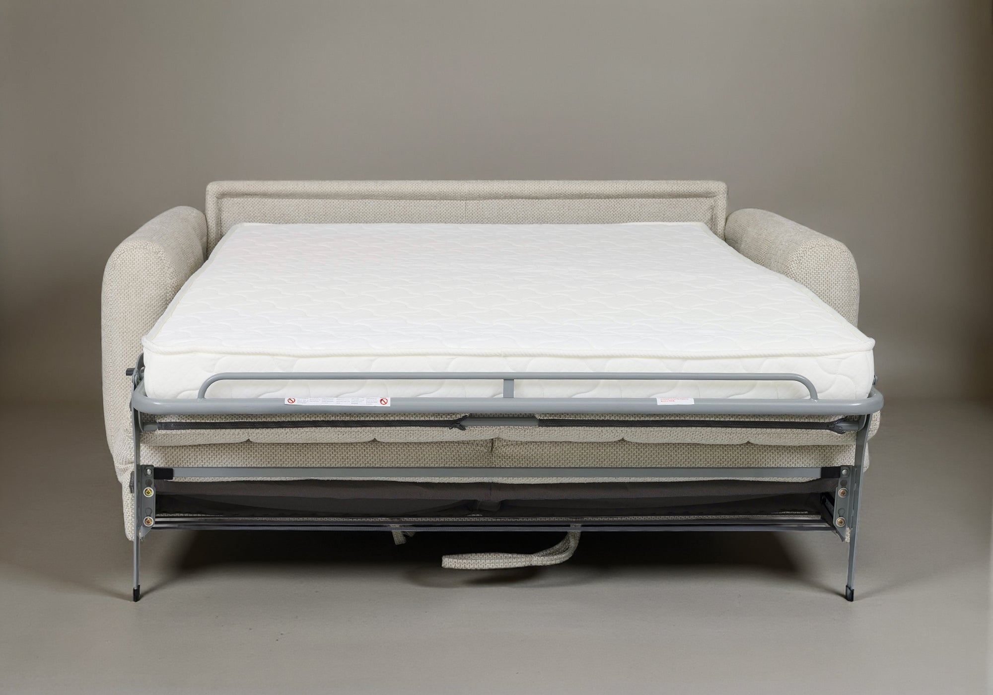 ISANDRO 3-Sitzer-Schlafsofa aus beigem Stoff